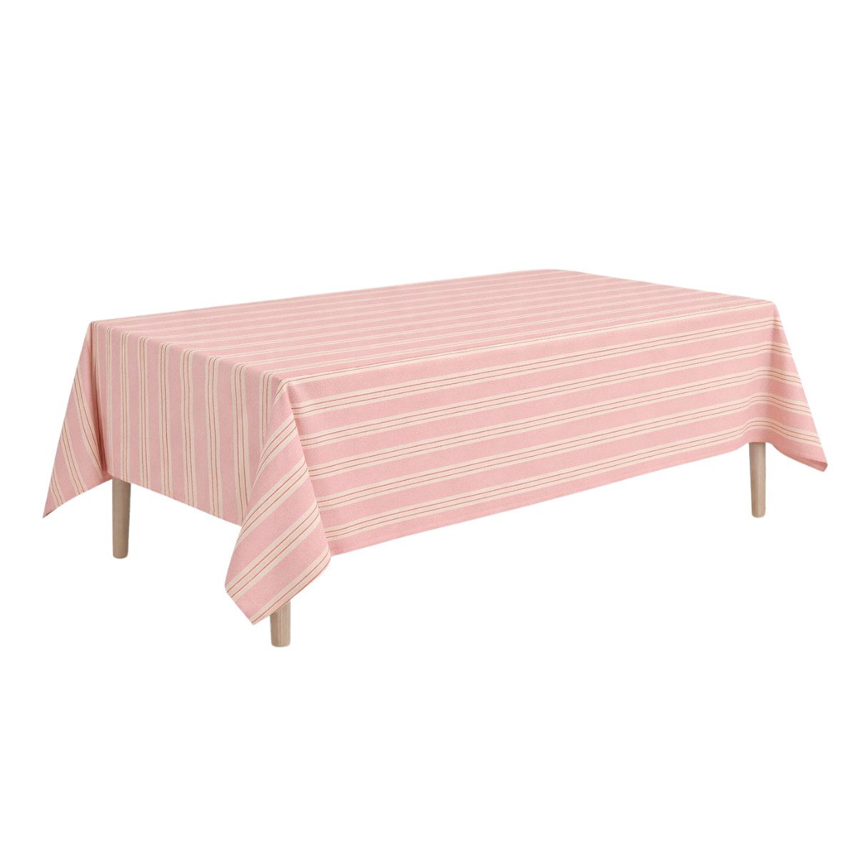 Mica Decorations Tischdecke Mica Decorations Evie Gestreifte Tischdecke - Rosa