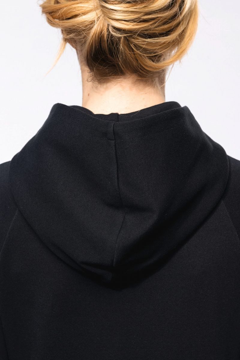 Kariban Kapuzensweatjacke Damenjacke mit Reißverschluss und Kapuze