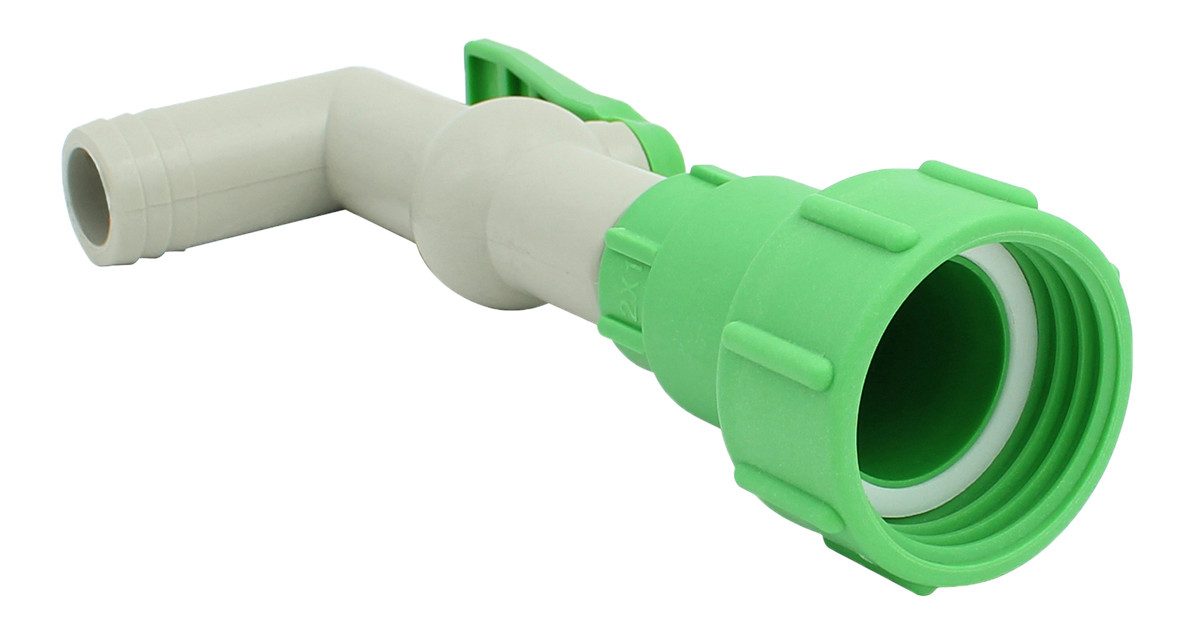 Graf Regentonne IBC Kugelhahn 1 Zoll mit Verdrehschutz S60x6