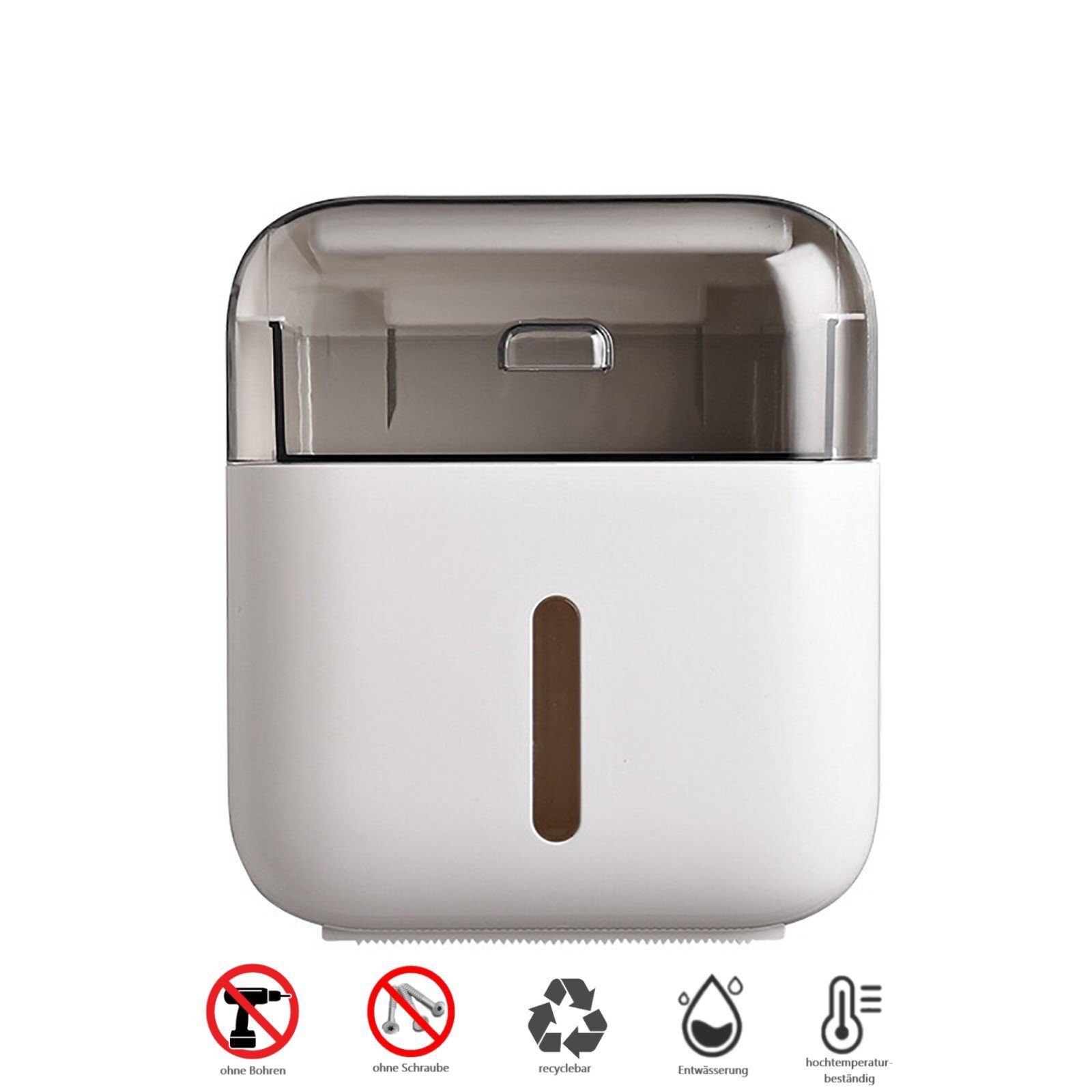 Creliv Toilettenpapierhalter mit Schublade & Handyhalter, Selbstklebend günstig online kaufen