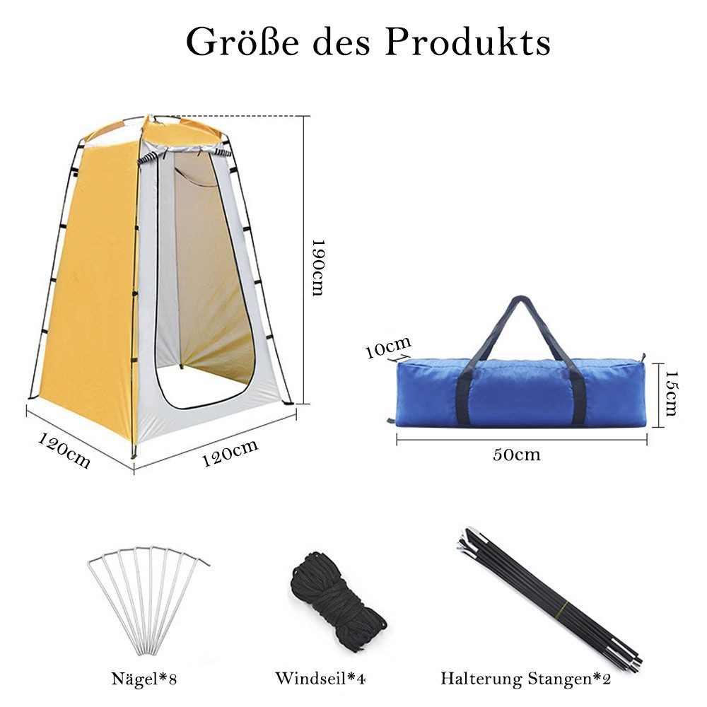NUODWELL Faltzelt Camping Duschzelt, Tragbares Umkleidezelt günstig online kaufen