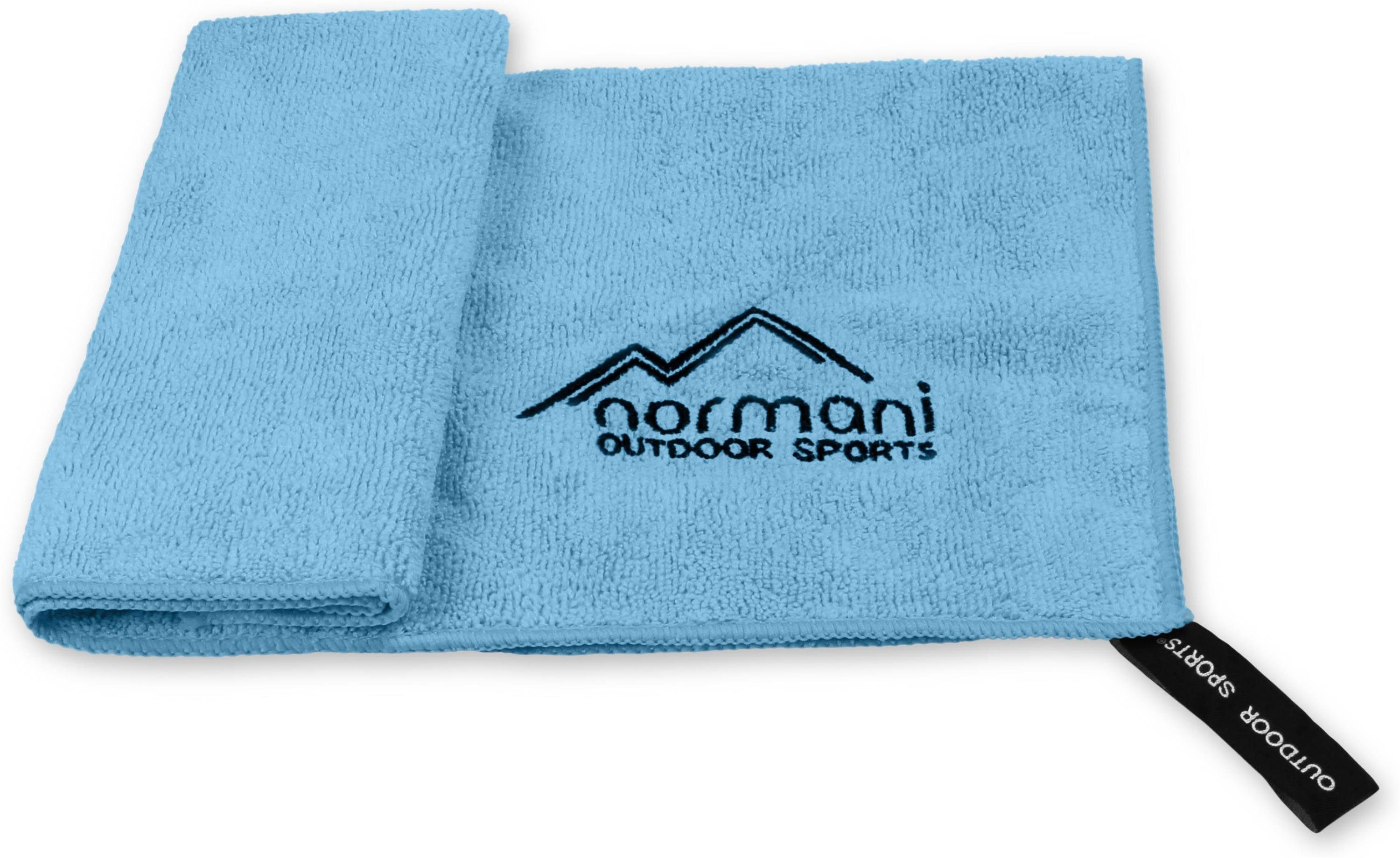 normani Reisehandtuch Blau Terry, Mikrofaserhandtuch Polyester 40x40