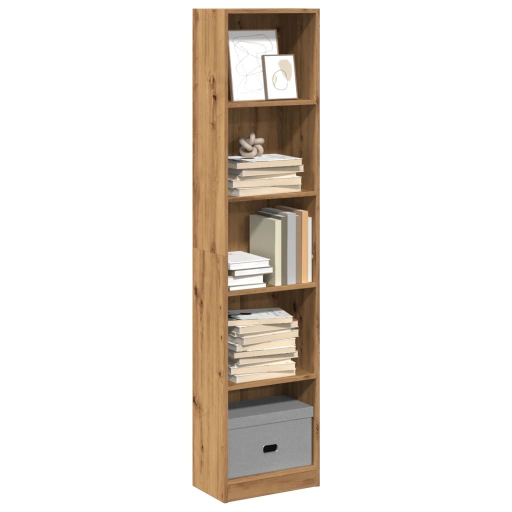 vidaXL Bücherregal Bücherregal Artisian Oak 40 x 24 x 176 cm Holzwerkstoff, 1-tlg. – Bild 2 von 5