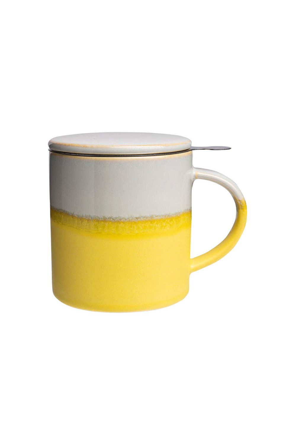 Tranquillo Tasse Tasse mit Teesieb INDUSTRIAL 410 ml gelb