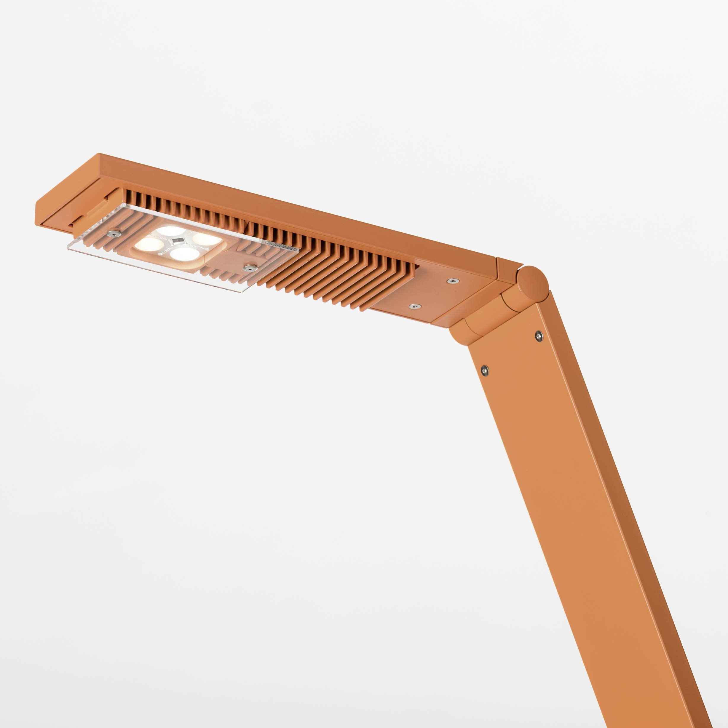 LUCTRA Stehlampe dimmbar, FLEX, orange 25 Stunden Laufzeit Akku Design für LED Stehlampe Flex Luctra