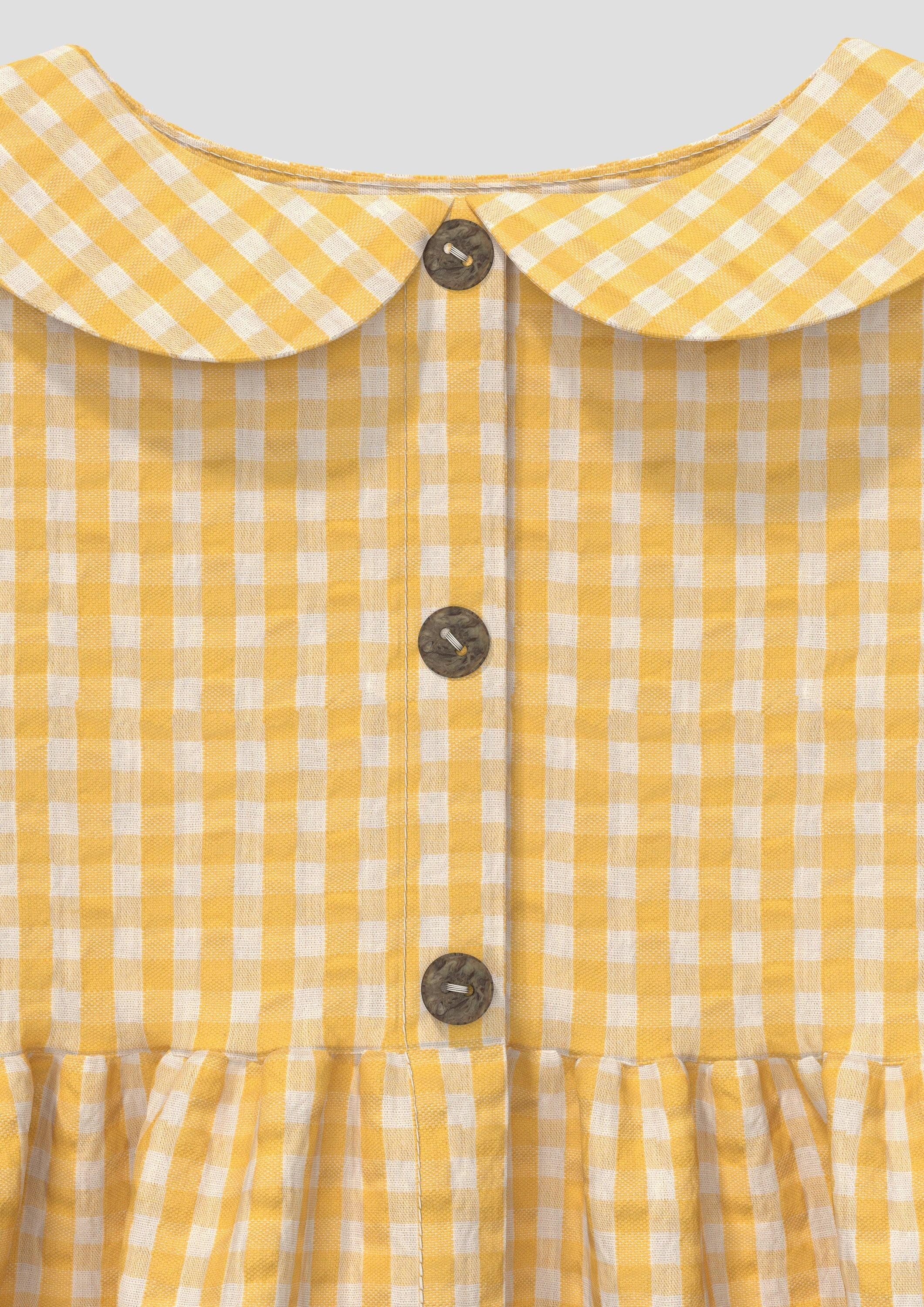 s.Oliver Minikleid Kleid Strukturiertes Baumwollkleid mit integriertem Body und Knopfleiste