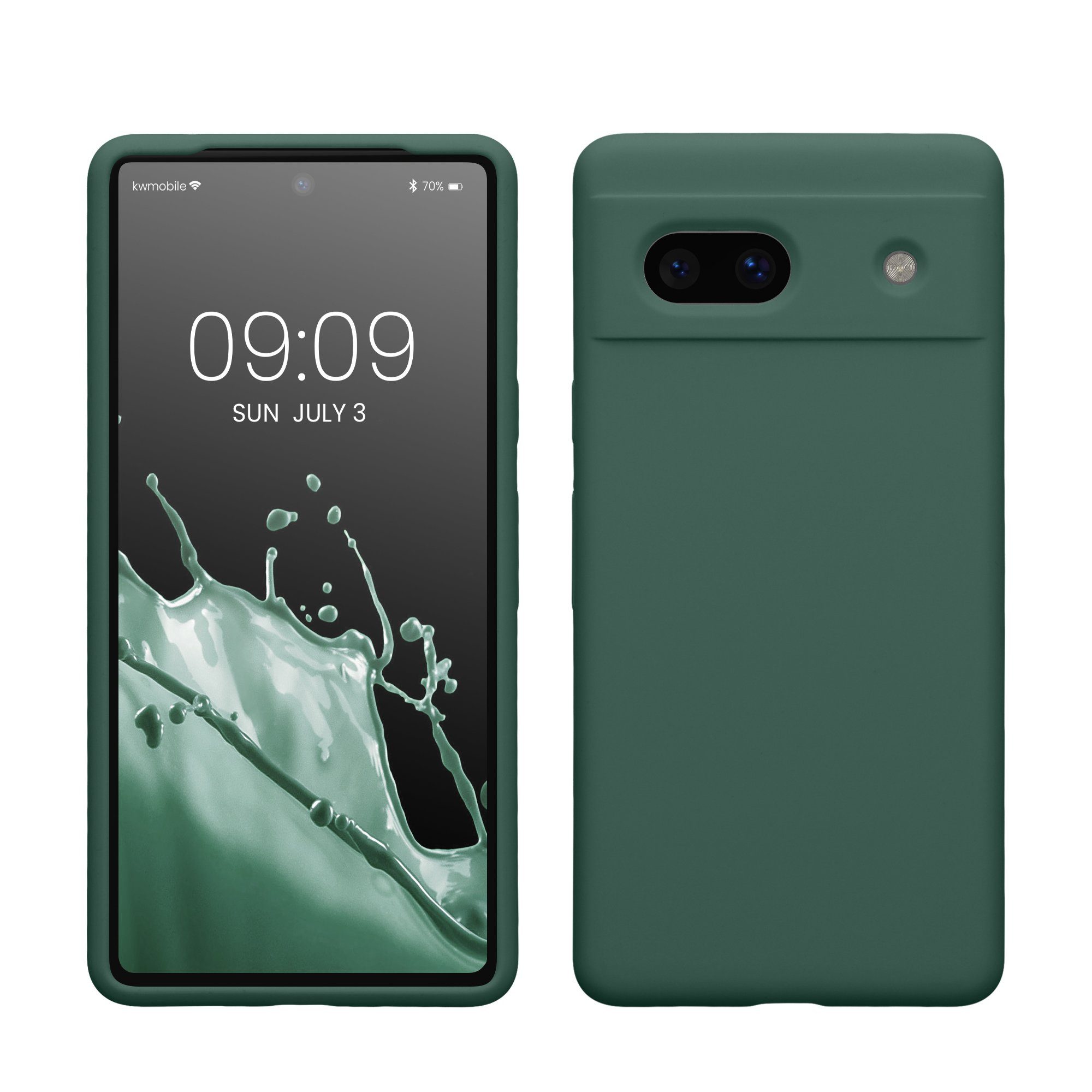 kwmobile Handyhülle Hülle für Google Pixel 7a, Hülle Silikon gummiert - Handyhülle - Handy Case Cover