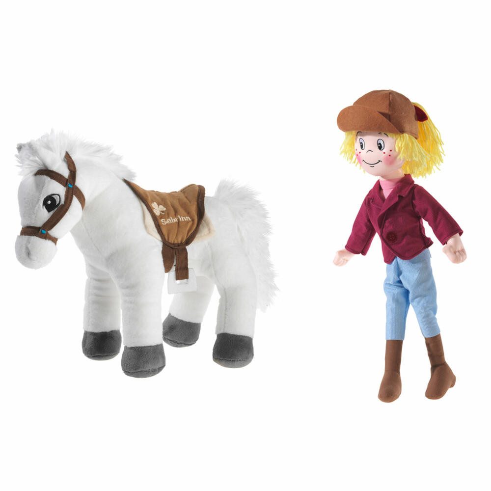 Heunec® Plüschfigur Bibi & Tina Puppe Bibi und Pferd, 15 cm