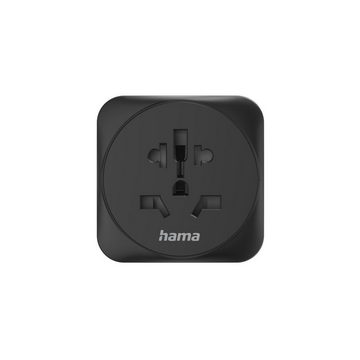 Hama Reiseadapter Typ E und F, 3-polig, universal, für Reisen in Europa Reiseadapter