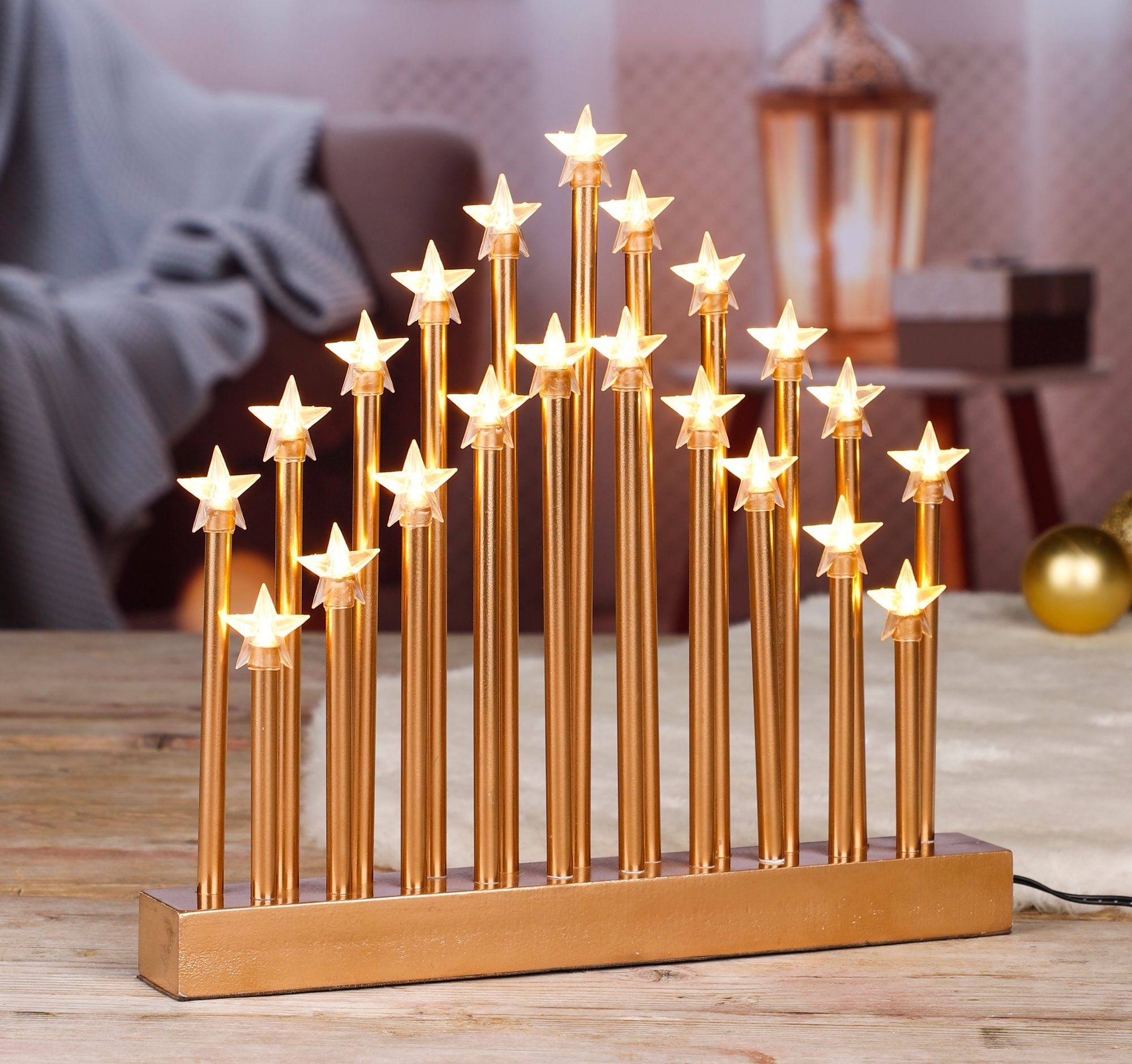 GartenHero LED Schwibbogen LED Stimmungsleuchter Lichterbogen