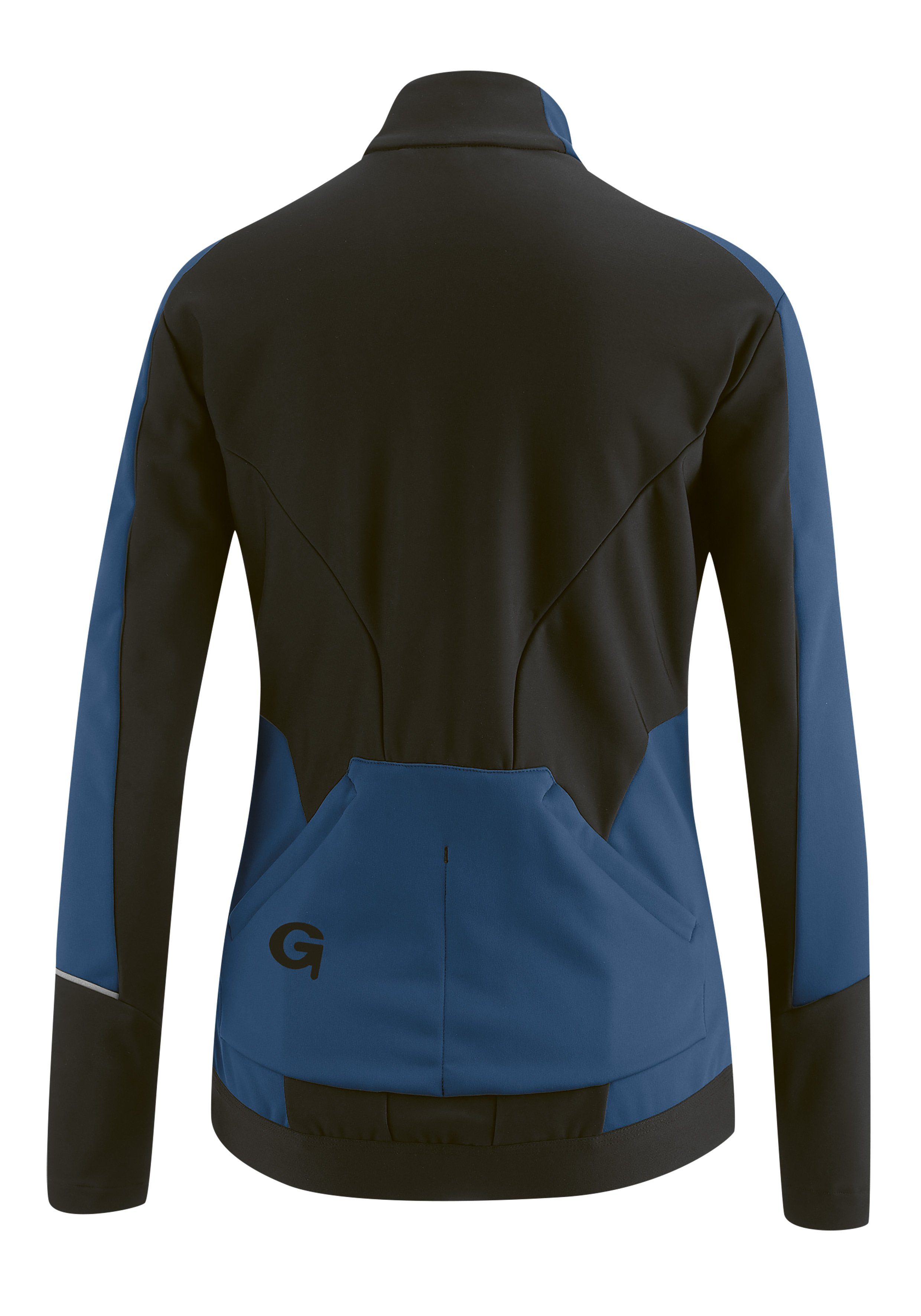 Damen Softshell-Jacke, Fahrradjacke FURIANI dunkelblau und atmungsaktiv Windjacke wasserabweisend Gonso