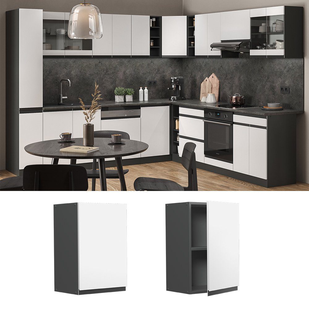 Vicco Hängeschrank R-Line, Weiß/Anthrazit, 40 cm günstig online kaufen