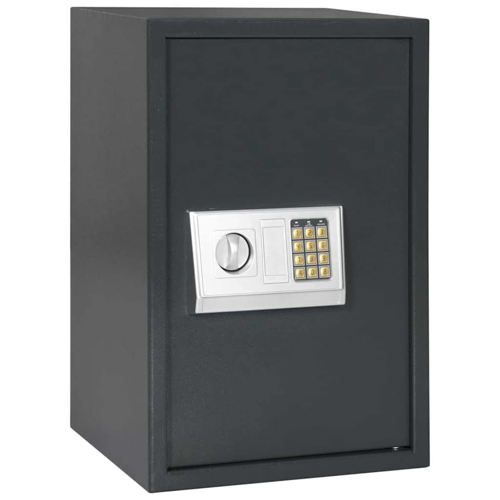 vidaXL Tresor Digitaler Safe mit Schloss Dunkelgrau 40 x 35 x 60 cm Stahl