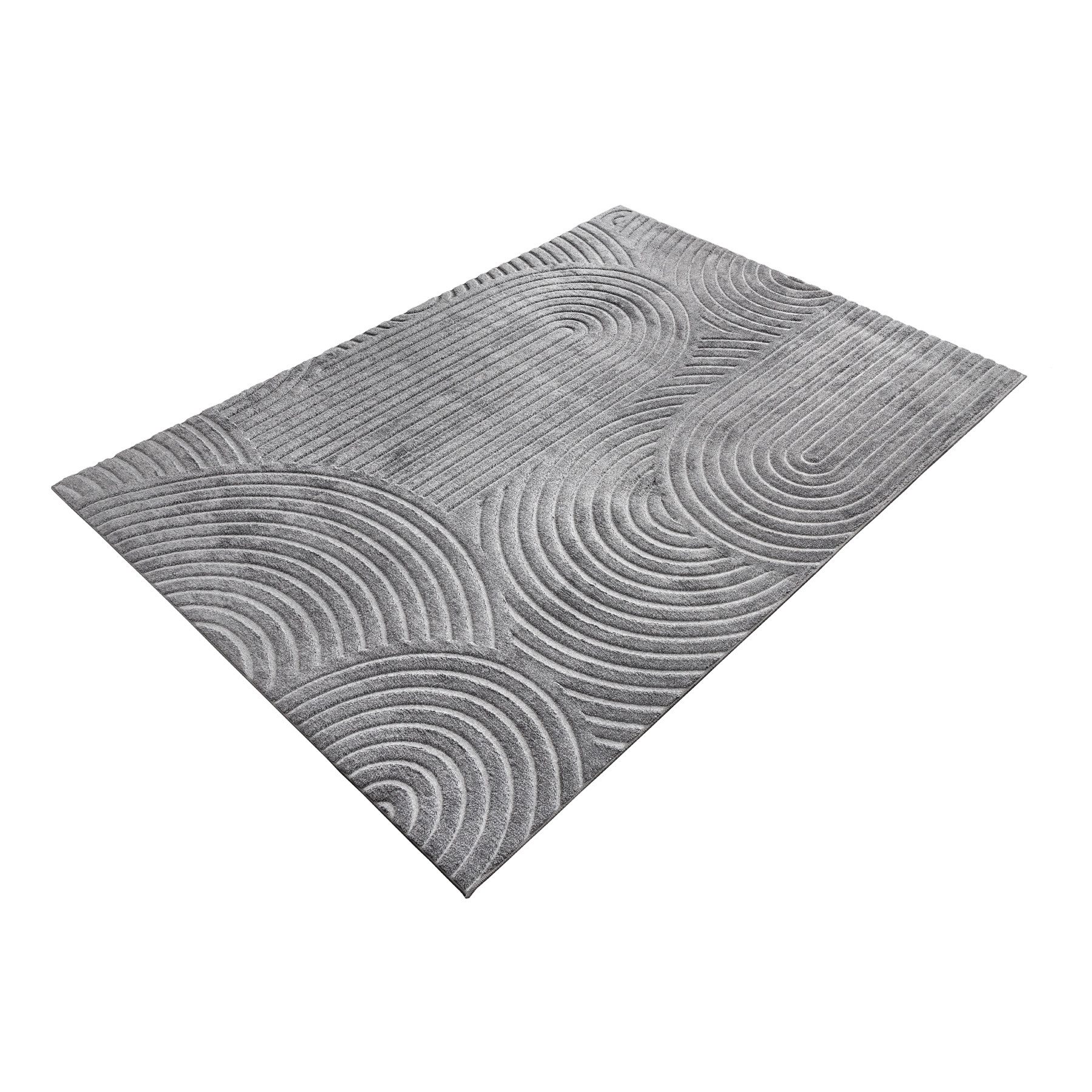 riess-ambiente Designteppich ART DECO 230x160cm grau · Kurzflor-Teppich mit günstig online kaufen