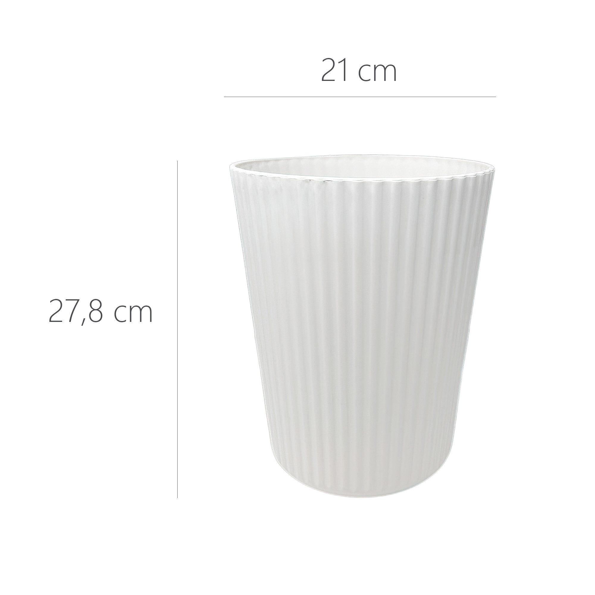 Sinoba Papierkorb ANX Mülleimer Papiereimer, aus stabilem Kunststoff ideal für Kinderzimmer Büro Höhe 27,8 cm 9L