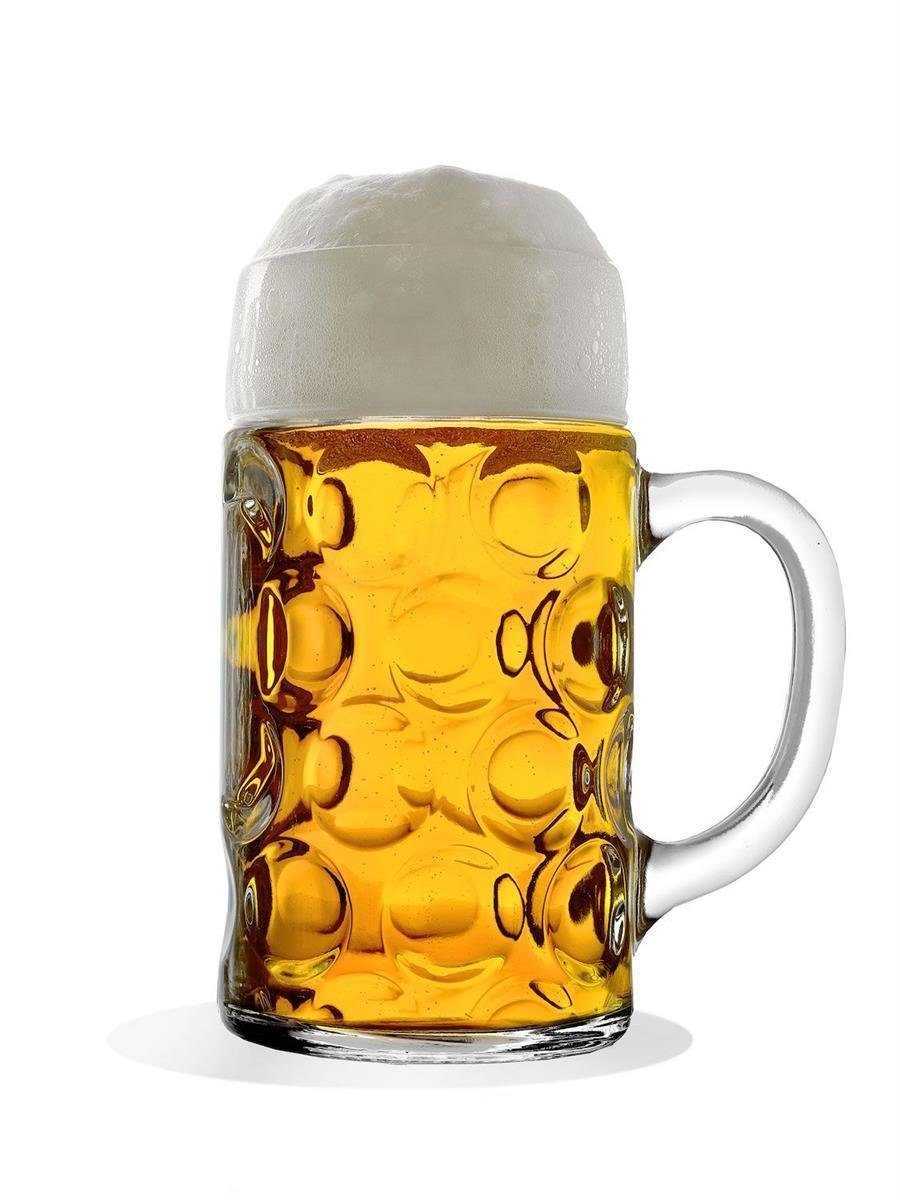 Stölzle-Oberglas Bierglas Stölzle Masskrug ISAR 1Liter 6er, Kristallglas