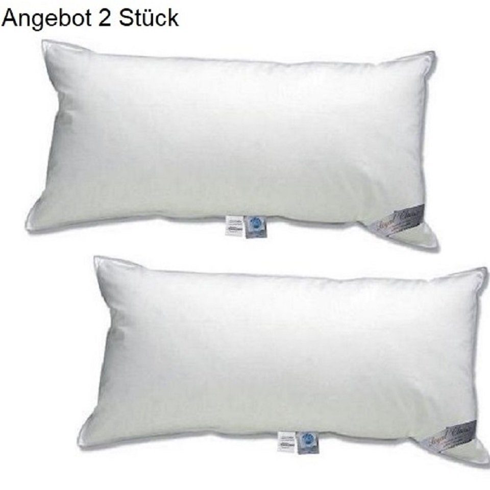 Canada Подушки Set 2 Royal Canada Goose Подушки Gänsefedern -daune 85/15 Kl.1 40x80cm waschbar