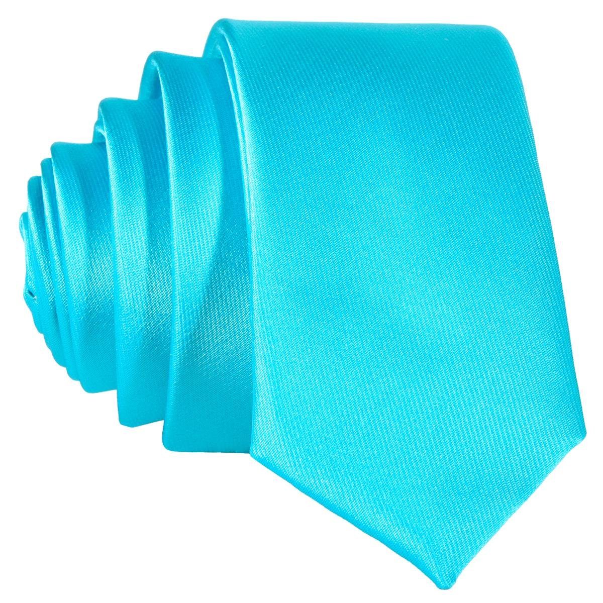 Krawatte schmale Krawatte 5 cm unifarben