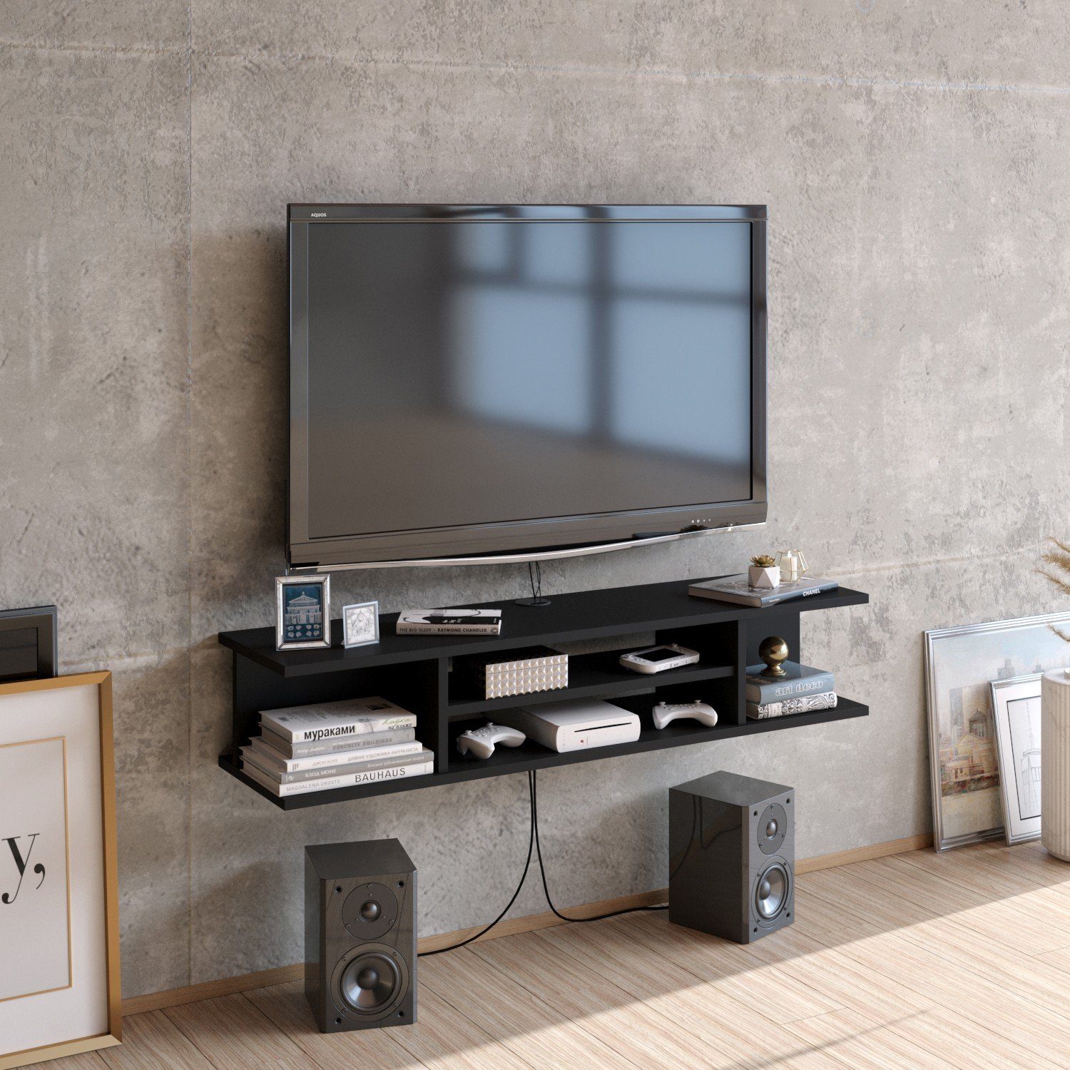 Skye Decor TV-Schrank Schränke, 23x120x29,5 cm, 100% Melaminbeschichtete Partikelplatte