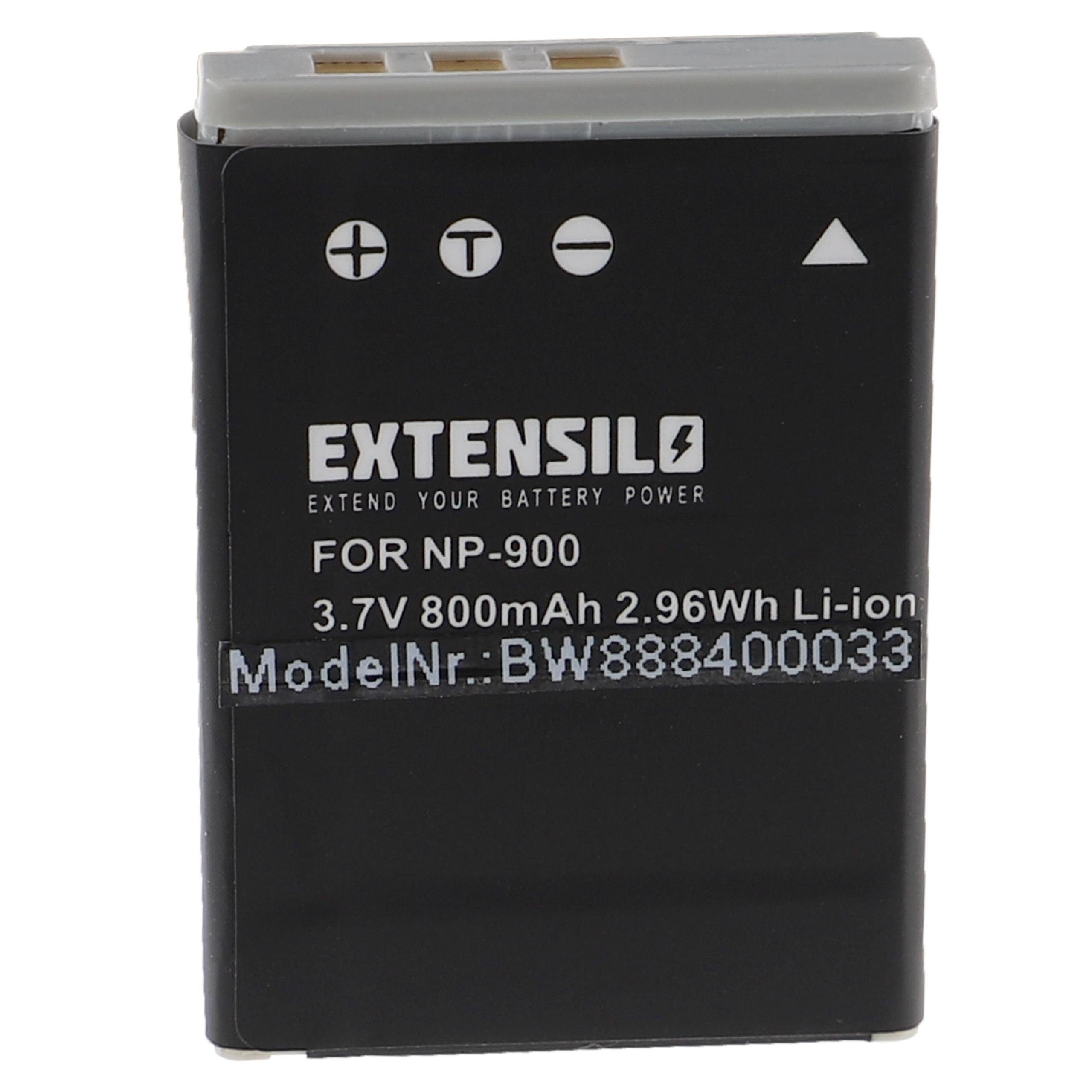 Extensilo Ersatz für Sanyo 02491-0015-00 für Kamera-Akku Li-Ion 800 mAh (3,7 V)