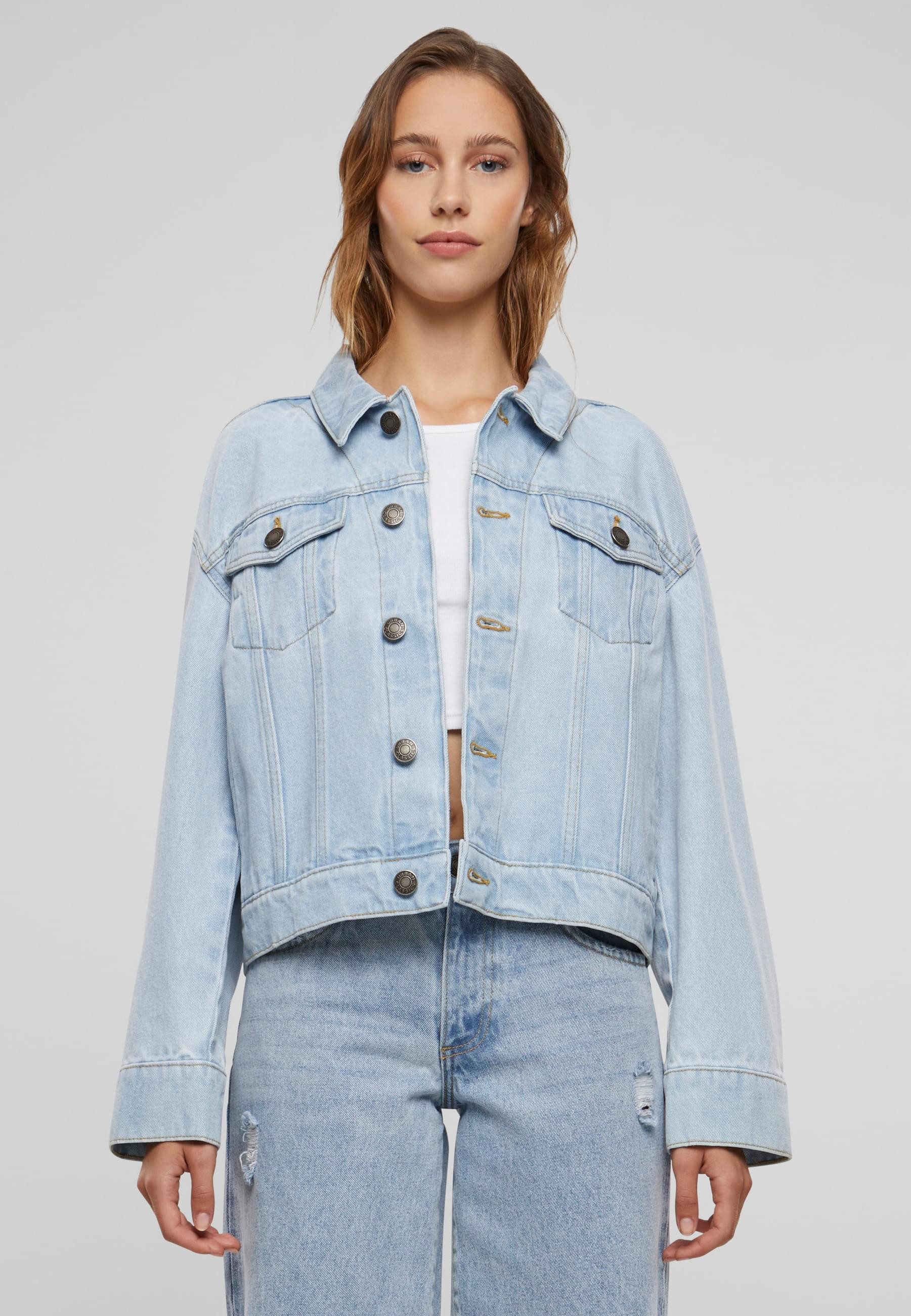 URBAN CLASSICS Jeansjacke Urban Classics Ladies 80‘s Oversized Denim Jacket günstig online kaufen