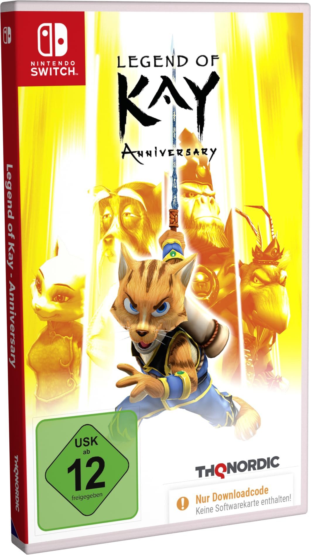 Legend of Kay Anniversary Edition - Switch - Code in a Box (Code in a Box), Nintendo Switch
