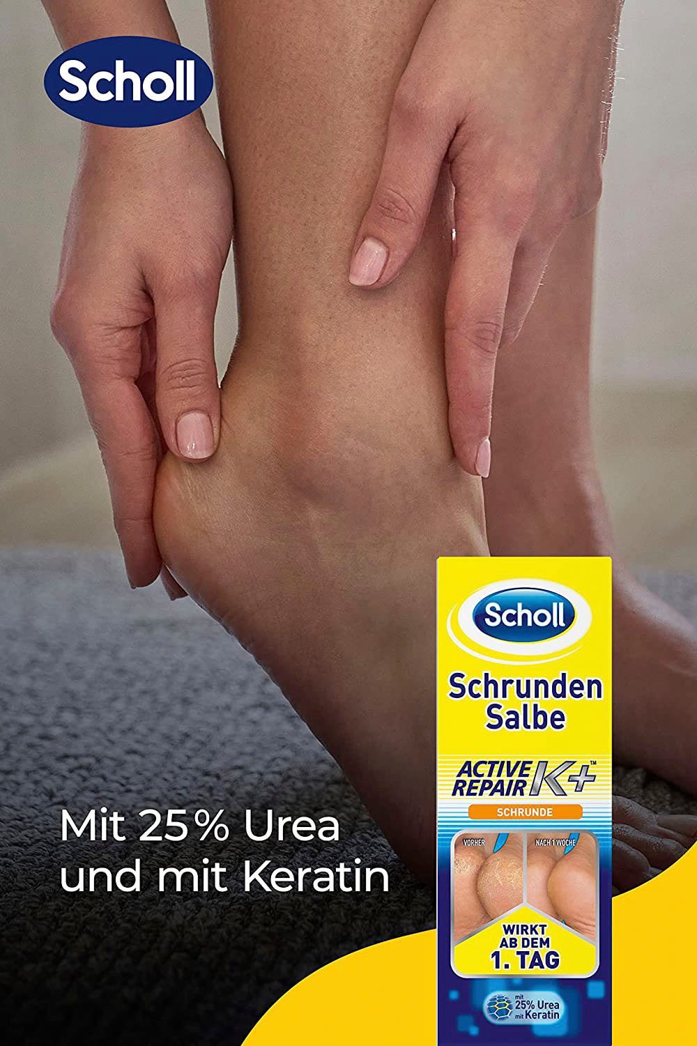 Scholl Fußcreme Active Repair K+, Schrunden Salbe