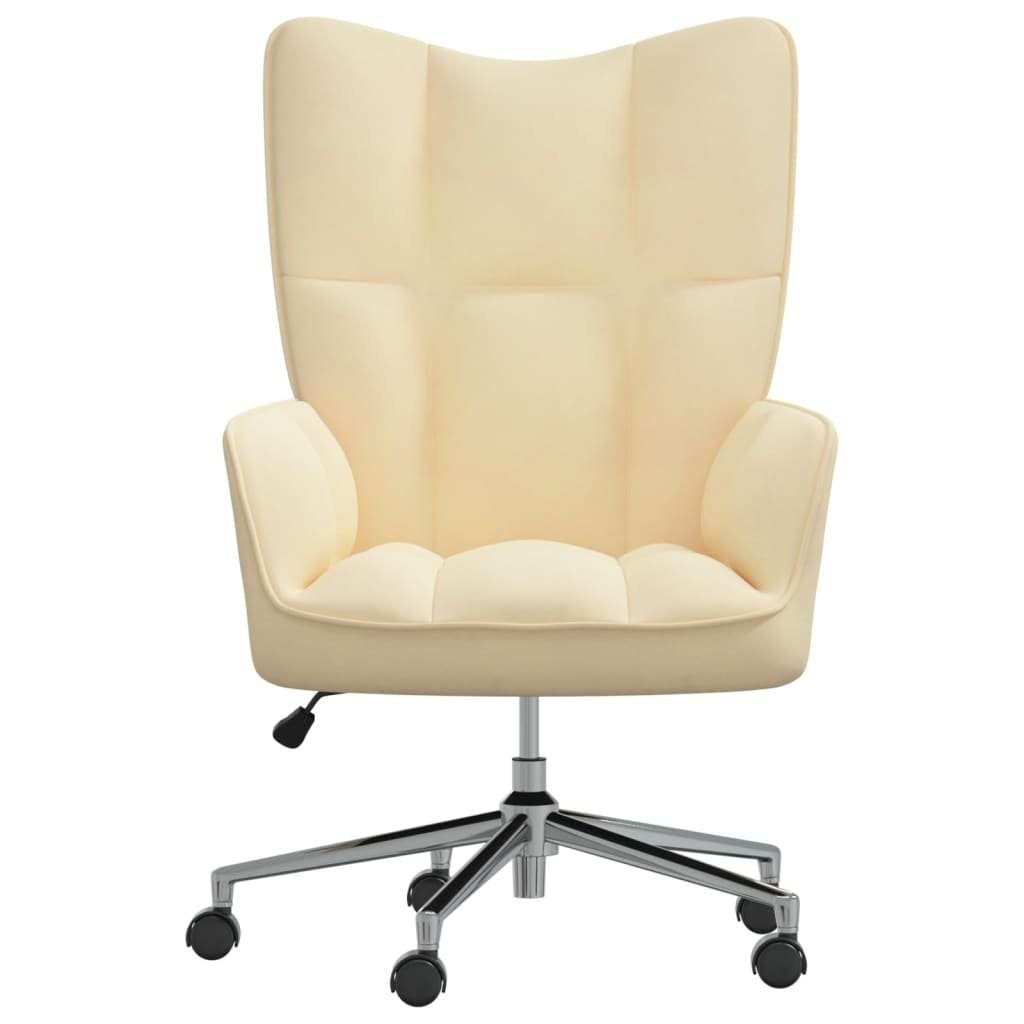 vidaXL Sessel Relaxsessel Cremeweiß Samt (1-St) günstig online kaufen