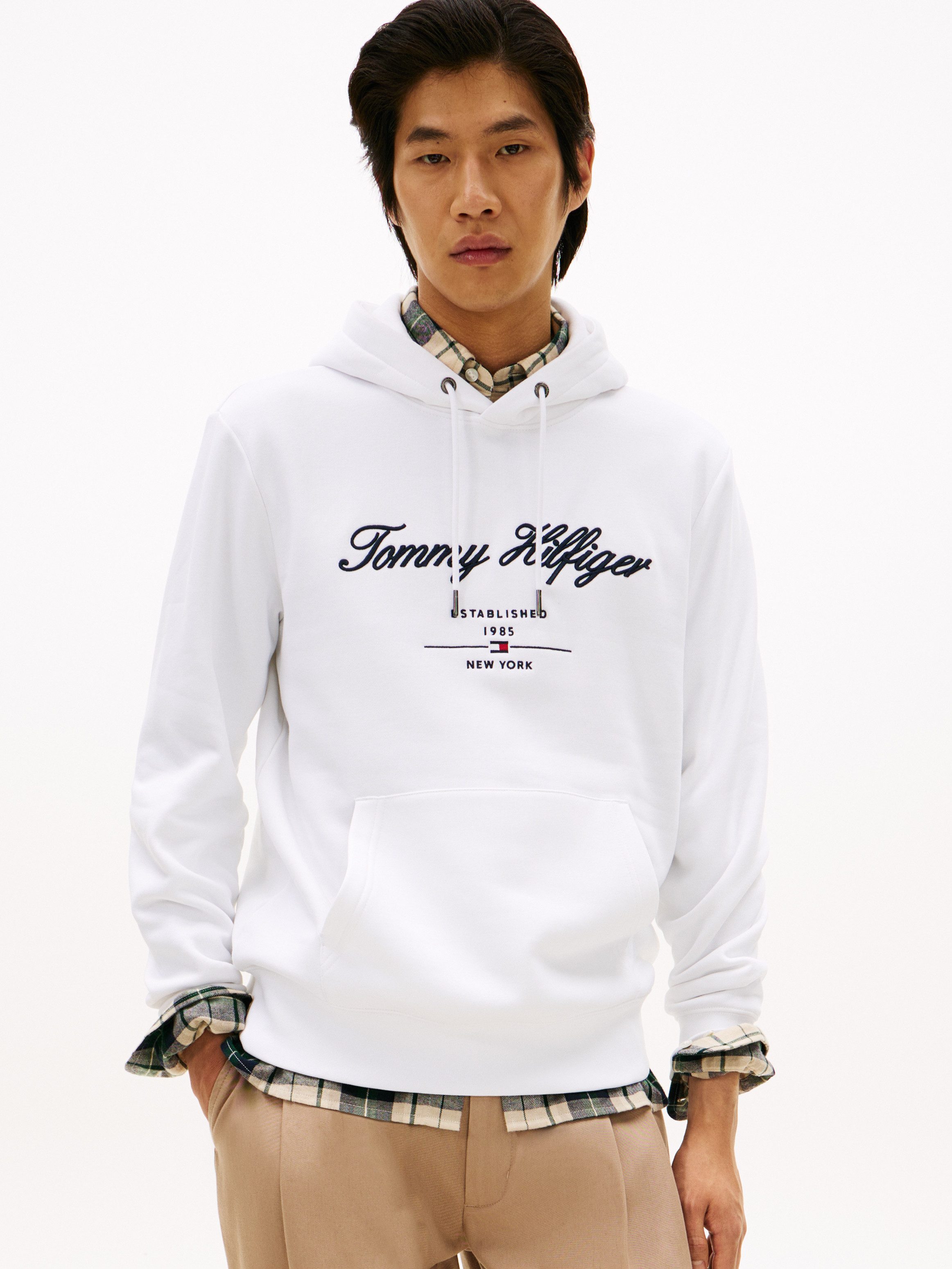 Tommy Hilfiger Hoodie SCRIPT LOGO HOODY mit aufgesticktem Logo günstig online kaufen
