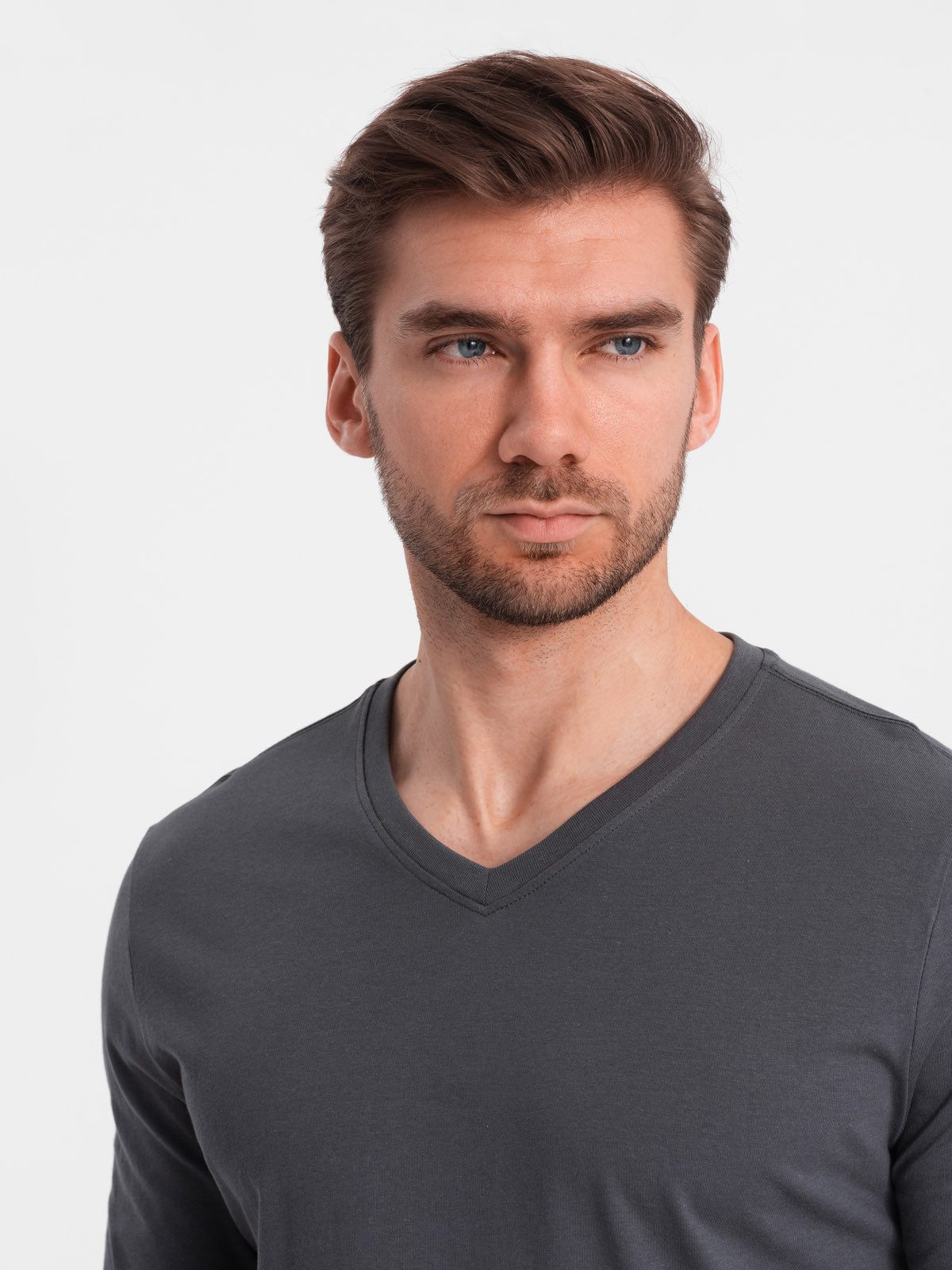 OMBRE Longsleeve Longsleeve für Herren mit V-Ausschnitt.