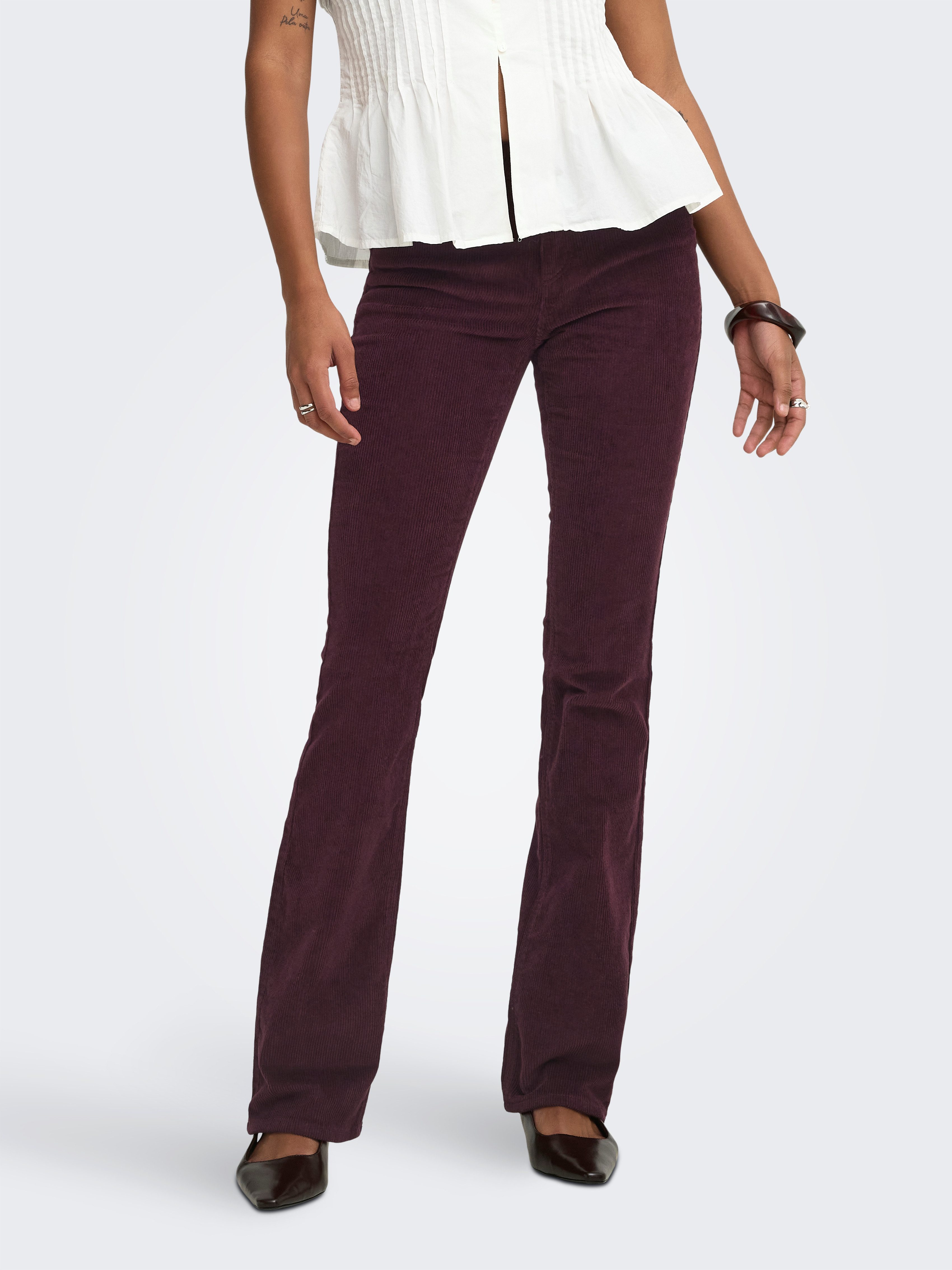 ONLY Cordhose ONLMARY – Flared Cordhose mit Stretchkomfort Baumwollmischung, bootcut fit
