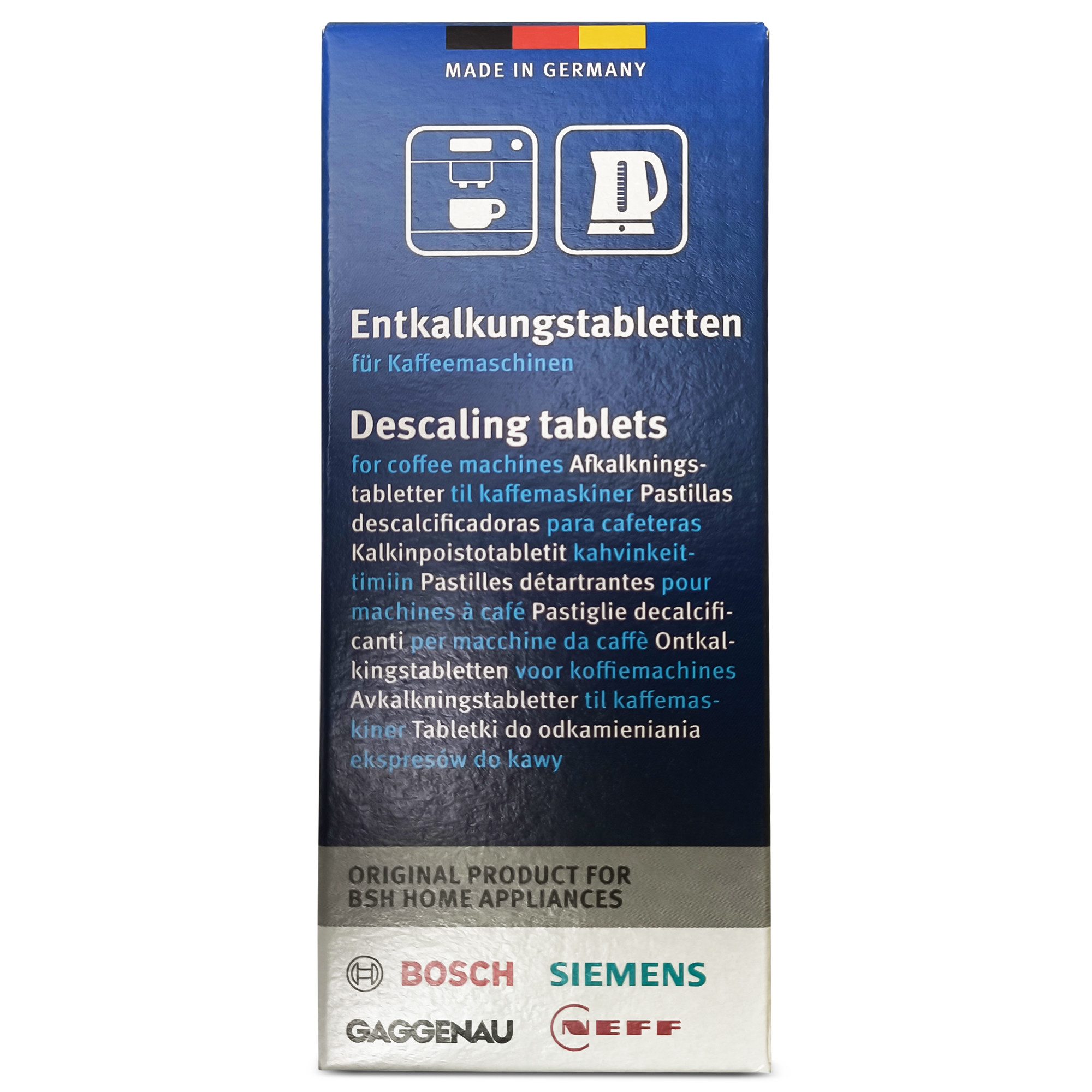 BOSCH 00311864 TZ6002 Entkalkungstabletten (6 x 18 g 6 Stk für Kaffeemaschine Wasserkocher)