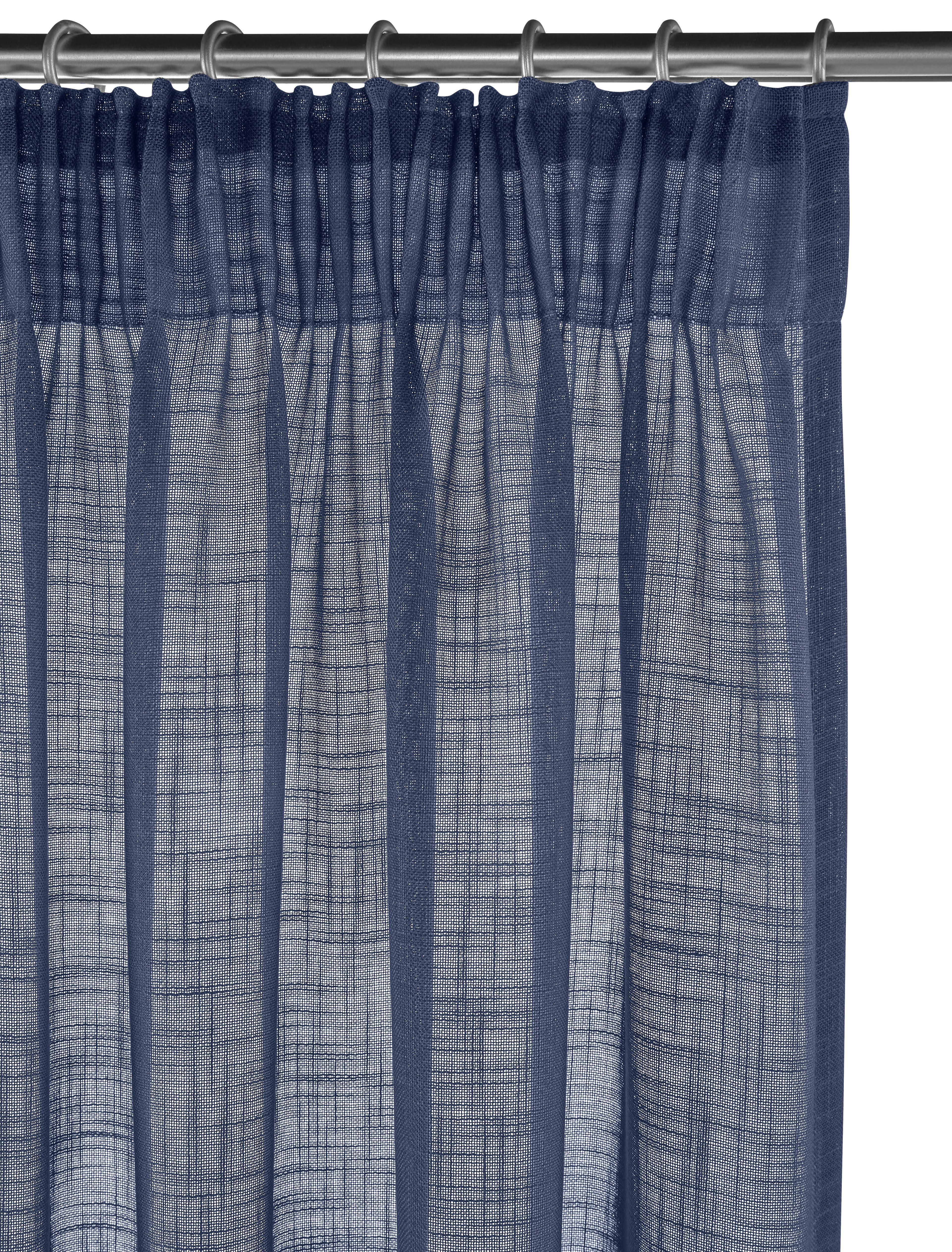LeGer Home by Lena Gercke Gardine Marusha, Leinenoptik, halbtransparent, 1er & 2er Pack, Topseller (2 St), Multifunktionsband, halbtransparent, 1/2er Schal, Lei – Bild 3 von 5