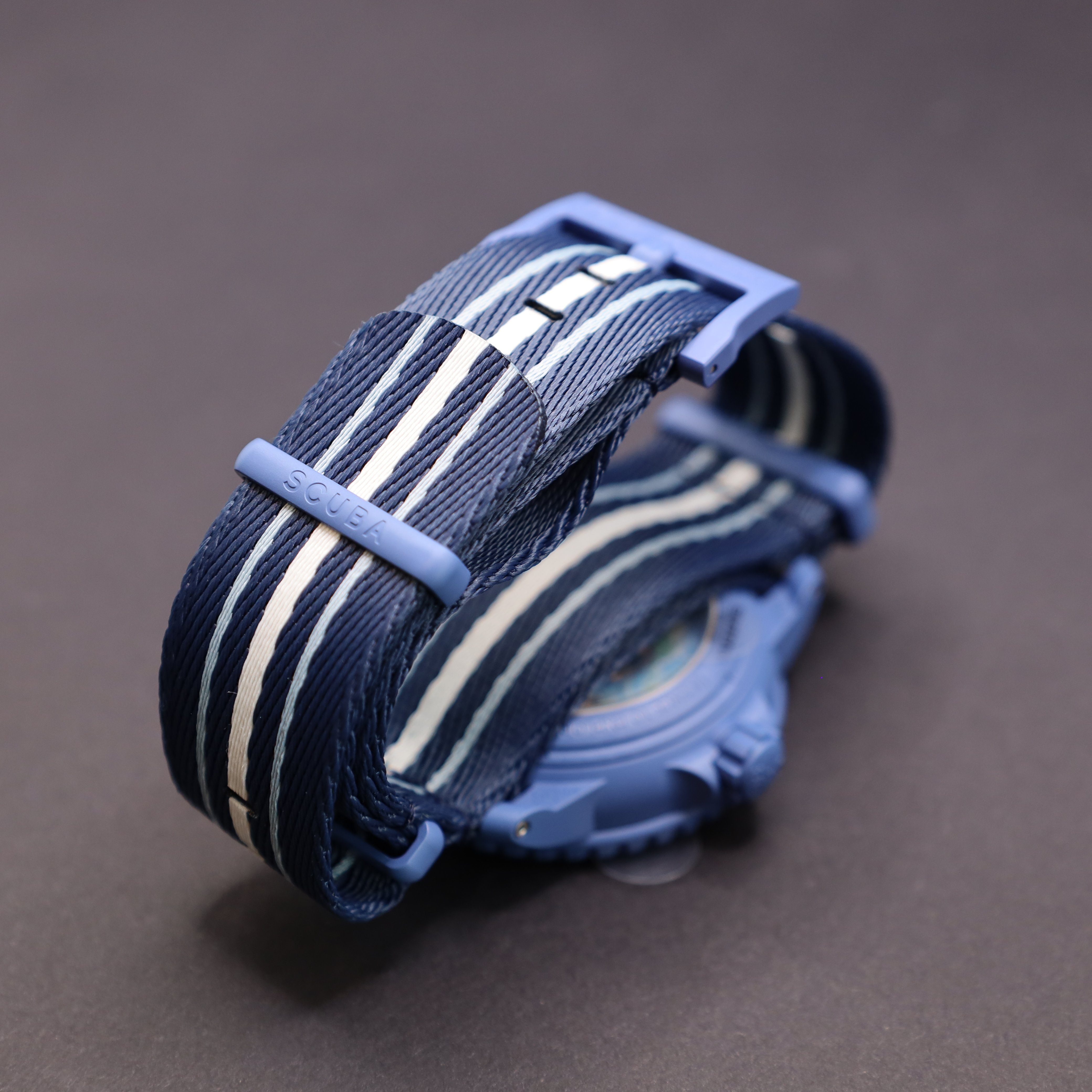 Swatch Automatikuhr Swatch x Blancpain Atlantic Ocean Automatikuhr Bioceramic Scuba