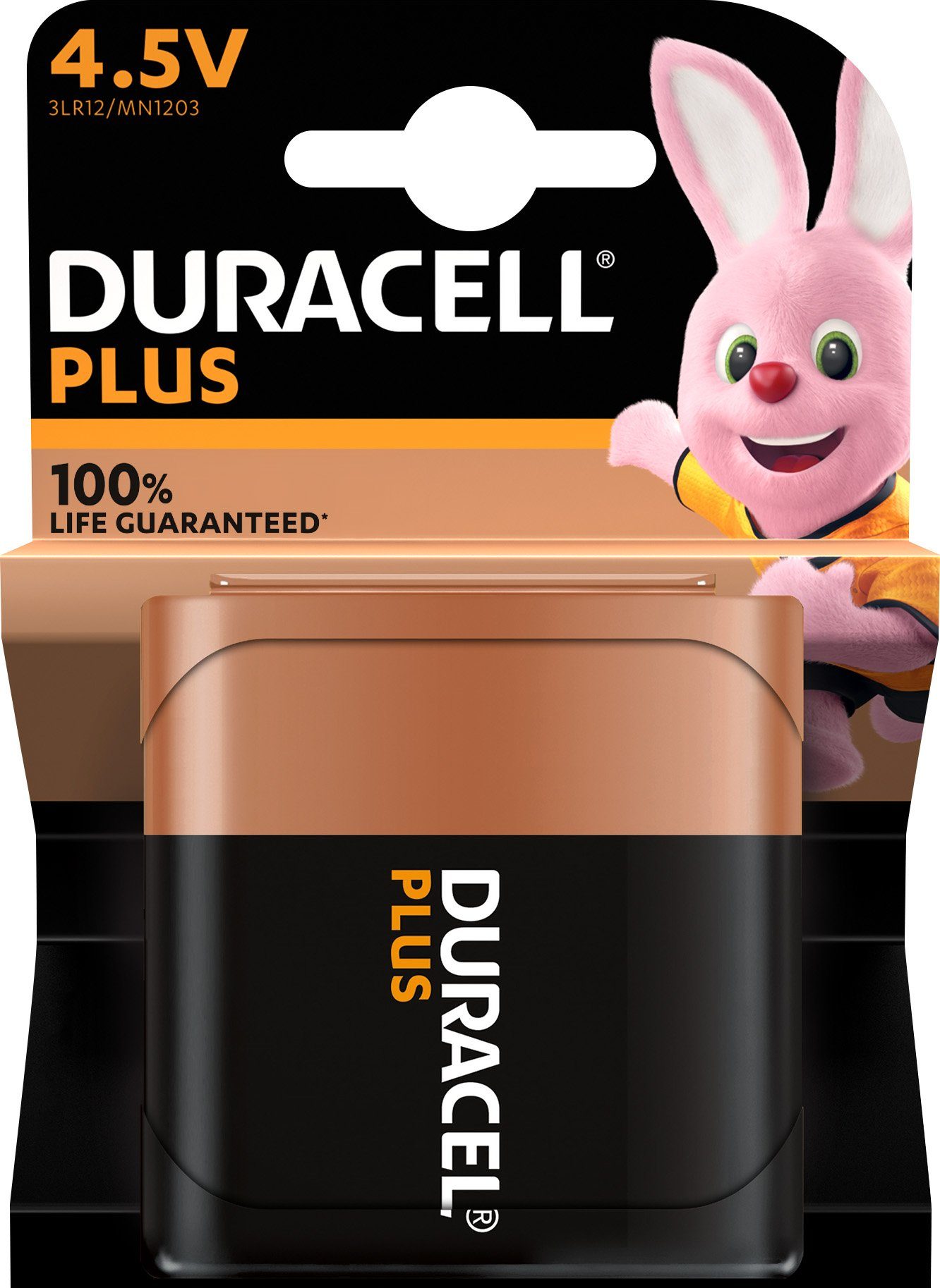 Duracell Plus 3LR12 Batterie, 3R12 (4,5 V, 1 St), 4.5V