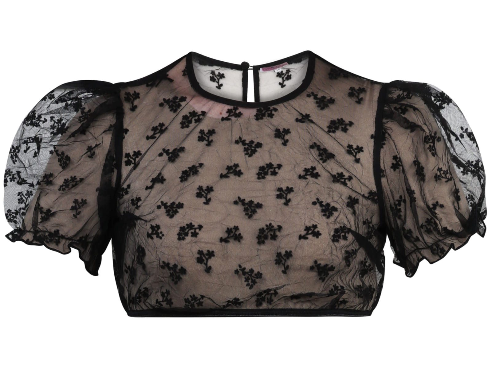 MarJo Dirndlbluse Dirndlbluse Kohlwies schwarz