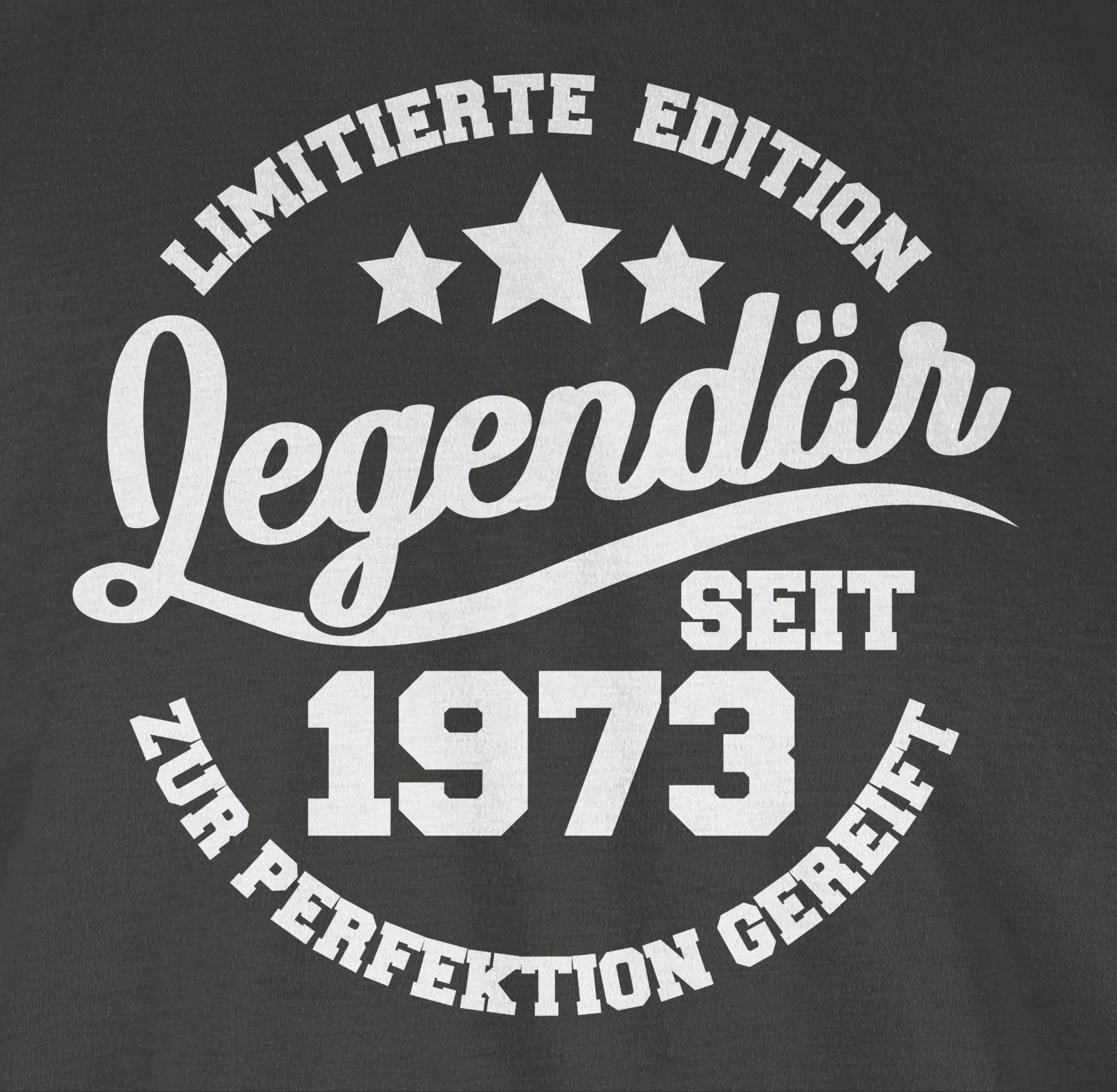 T-Shirt seit Legendär 3 1973 50. Shirtracer Geburtstag Dunkelgrau