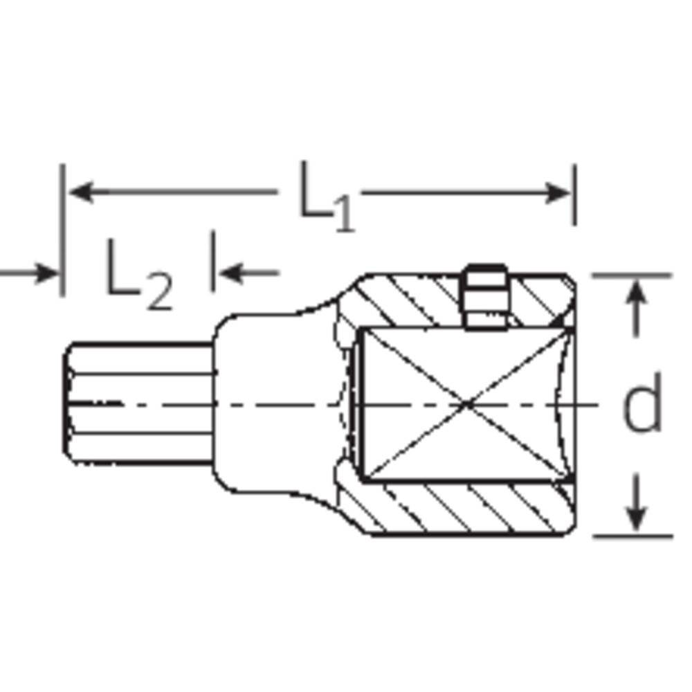 Stahlwille Steckschlüssel Steckschlüssel-Bit-Einsatz 3/4″ 22 mm