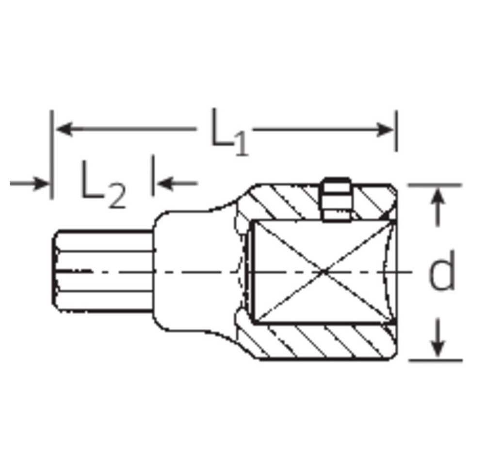 Thumbnail - Stahlwille Steckschlüssel Steckschlüssel-Bit-Einsatz 3/4″ 22 mm