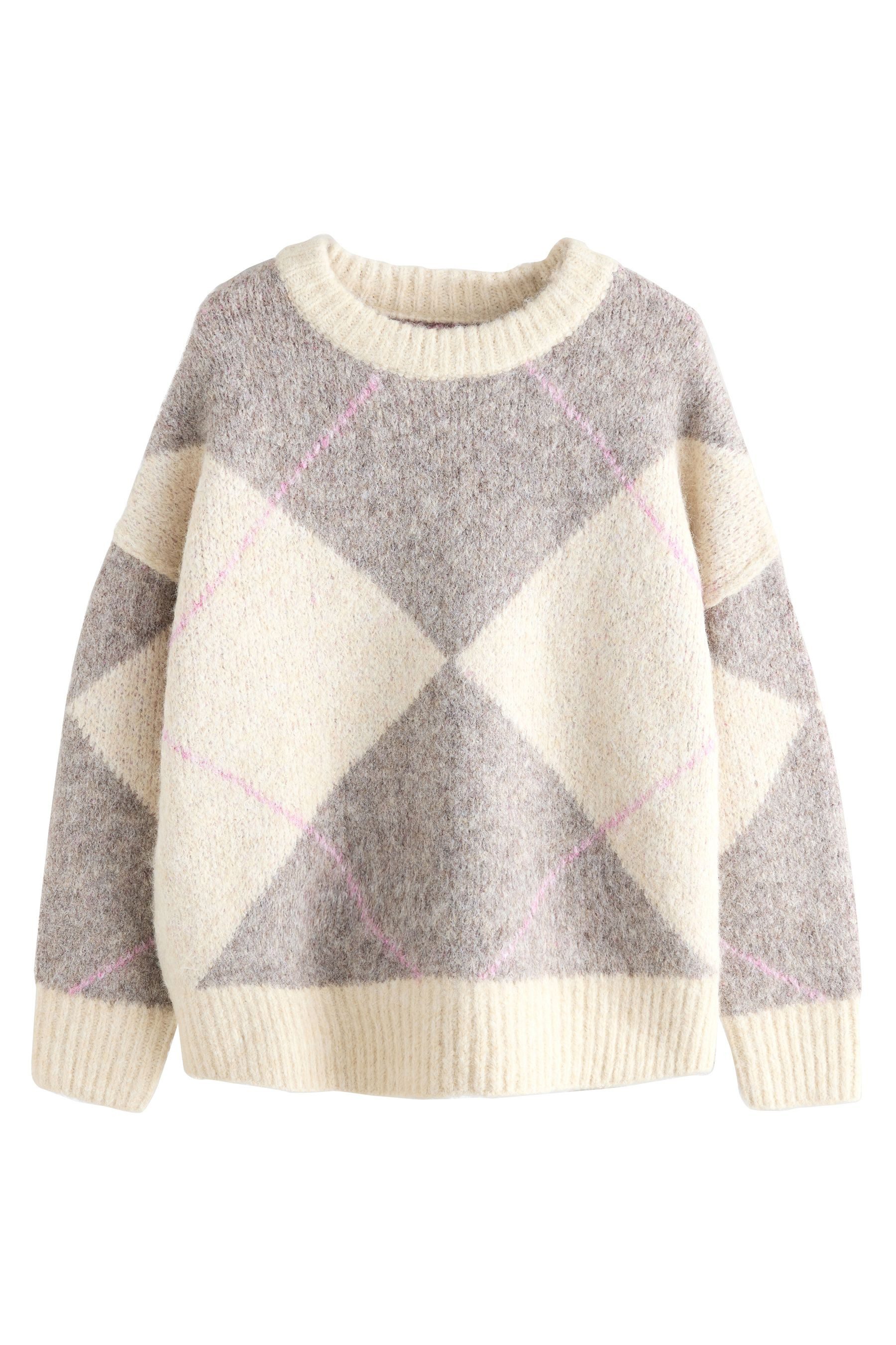 Next Rundhalspullover Gestrickter Rundhalspullover (1-tlg) günstig online kaufen