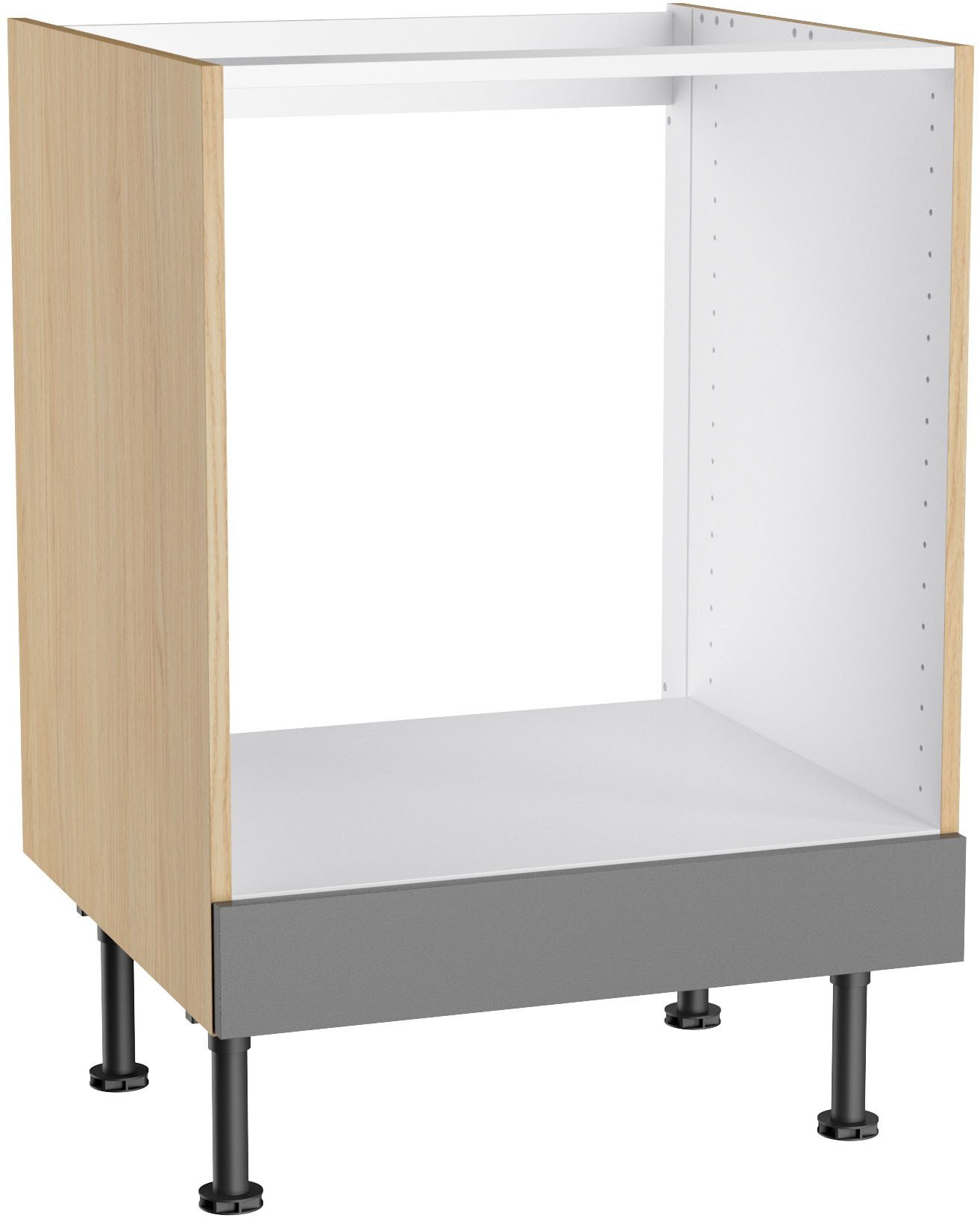 KOCHSTATION Herdumbauschrank KS-Lucy Breite 60 cm, 1 Blende, höhenverstellbare Füße