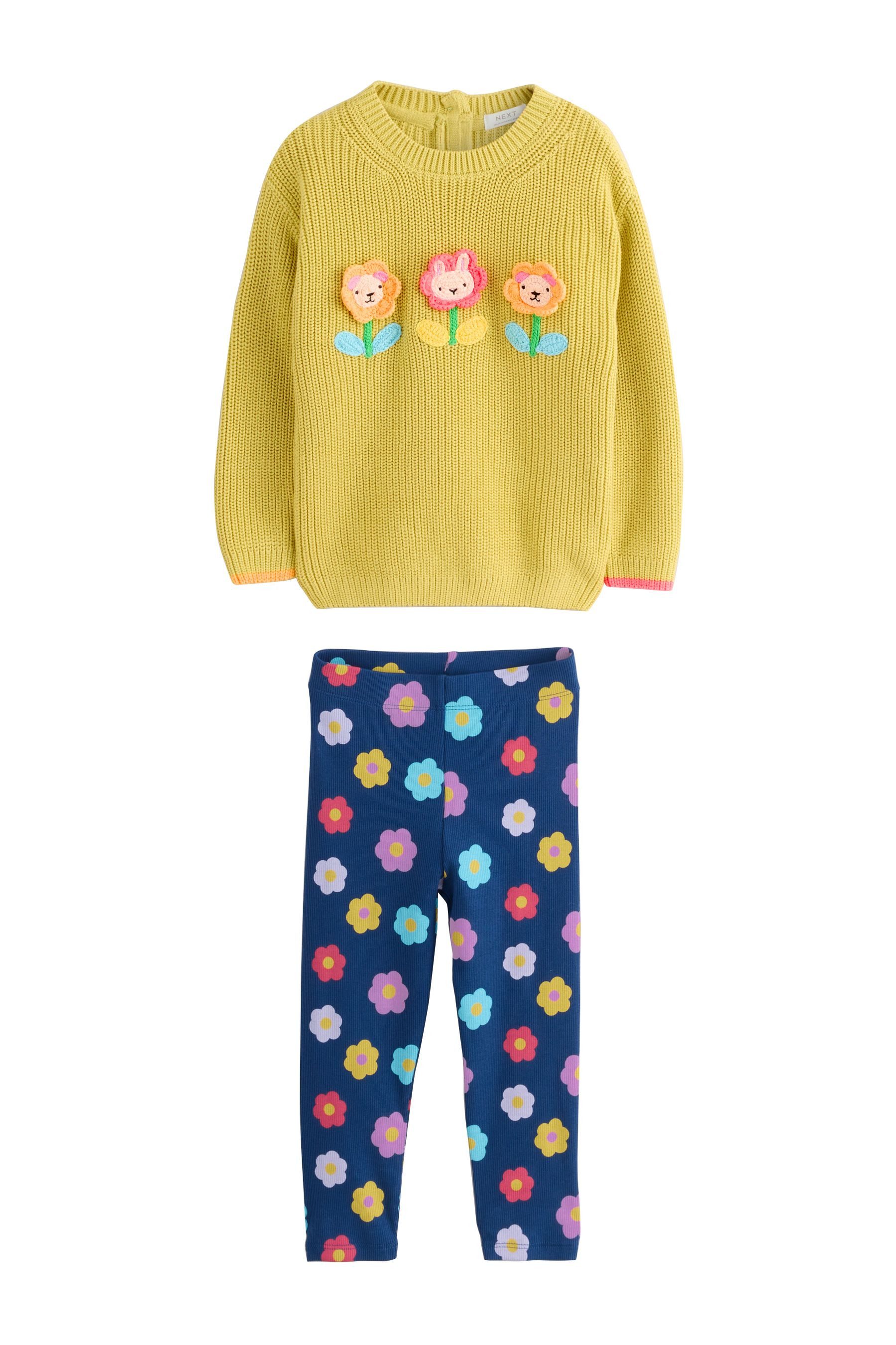 Next Longpullover Blumentopf Pullover und Leggings günstig online kaufen