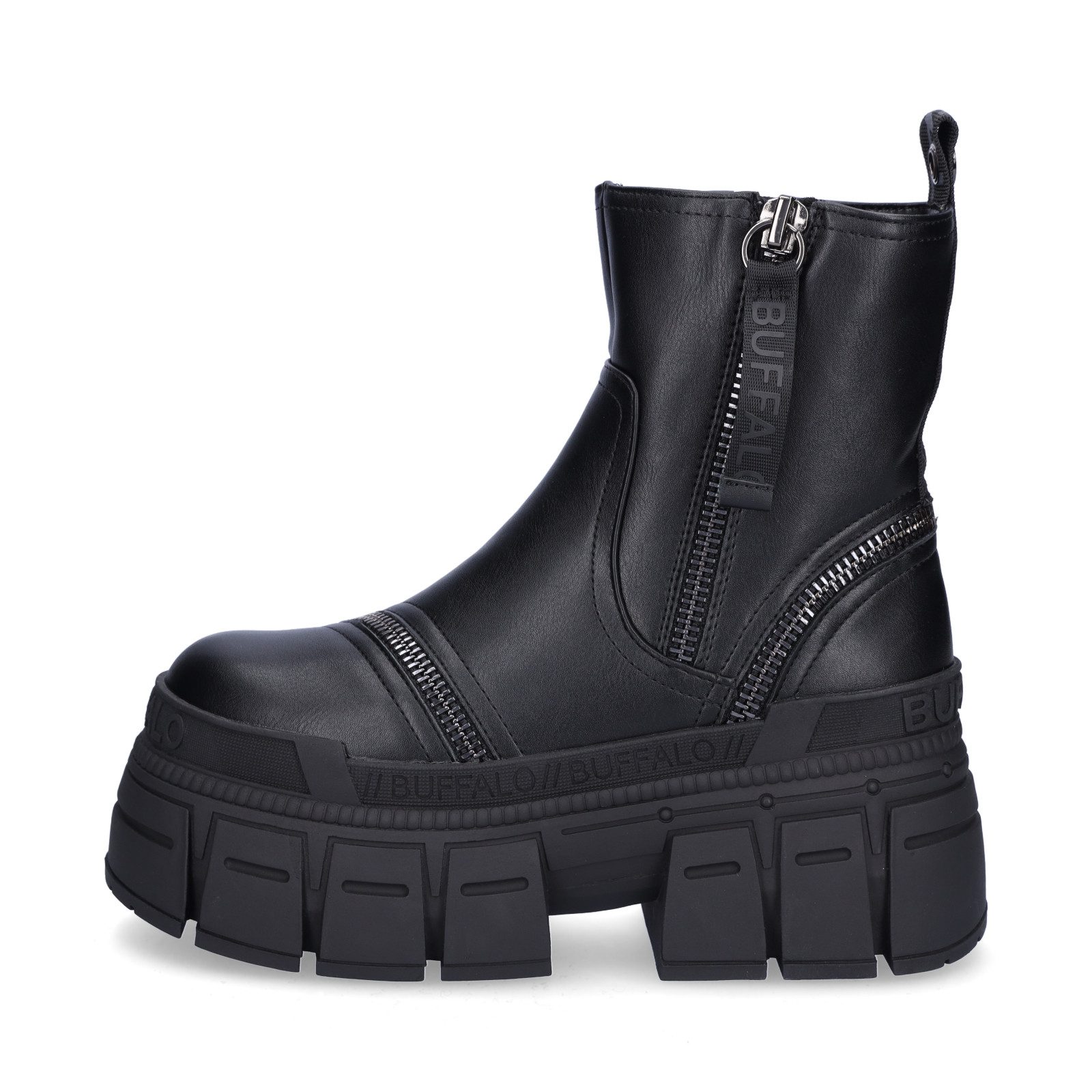 Buffalo Buffalo Damen Boot Gospher Bootie Zip schwarz Ankleboots günstig online kaufen