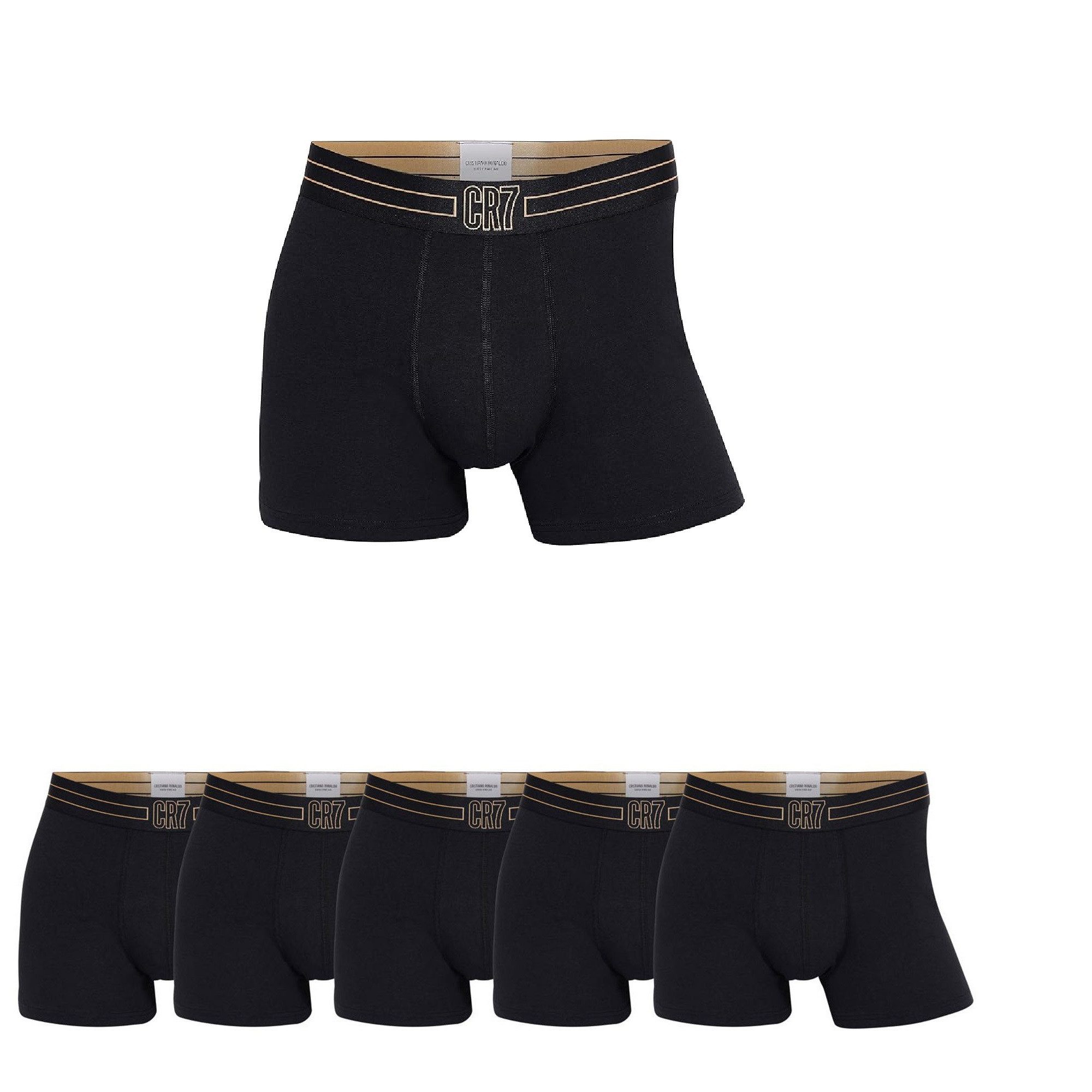 CR7 Boxer CR7 5er Pack Boxershorts Trunk Herren by Cristiano Ronaldo Black- günstig online kaufen