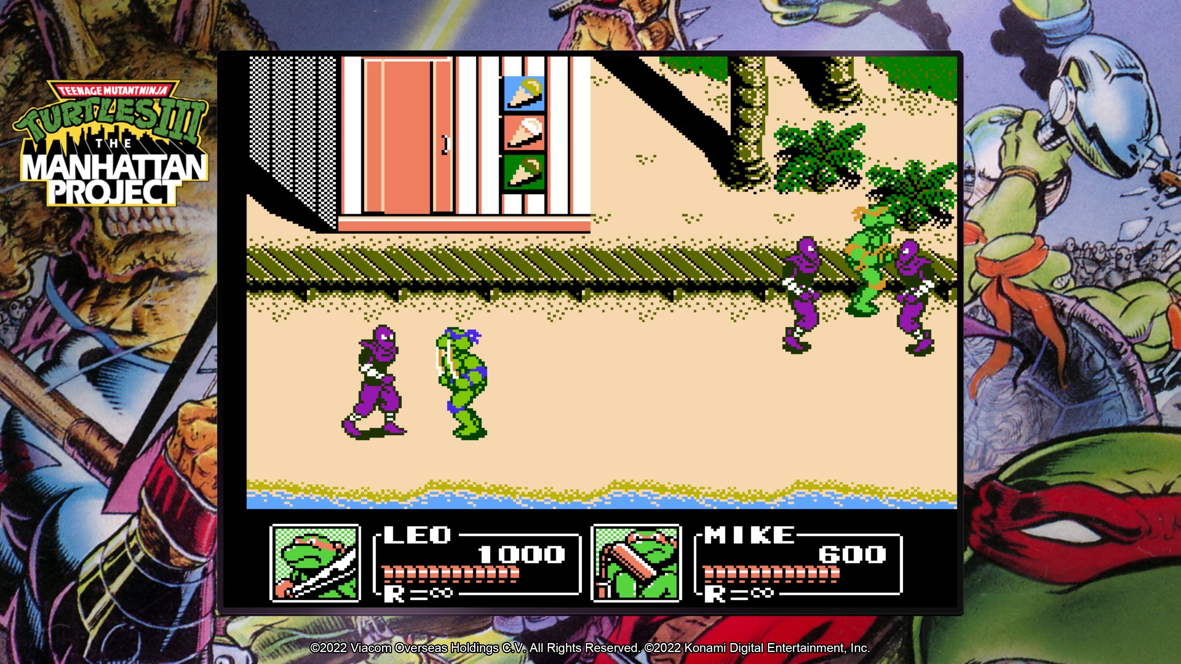 Ninja Cowabunga Teenage The Turtles - PlayStation Konami Mutant Collection 5