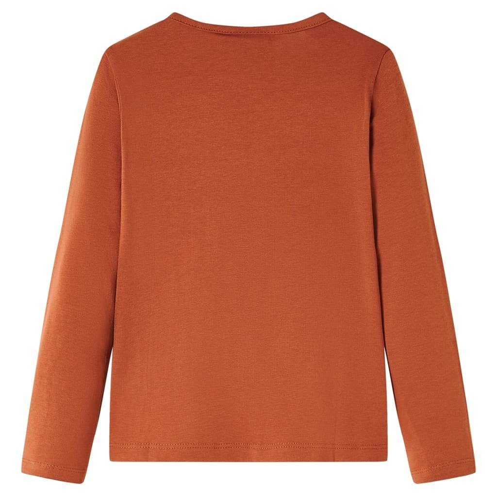 vidaXL Langarmshirt Kinder-Langarmshirt Cognac 104