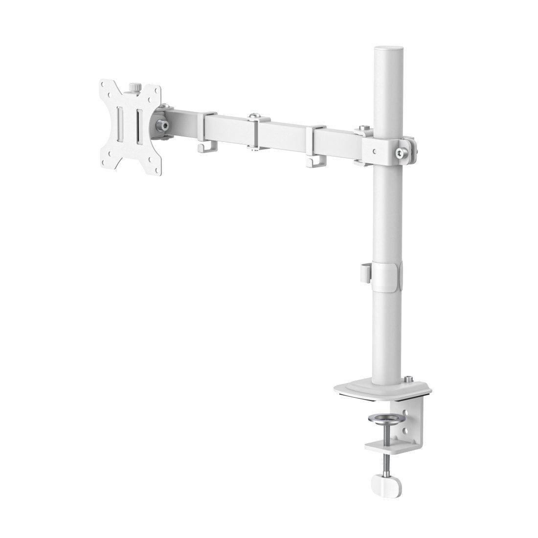 Hama Monitor-Halterung Monitorhalterung höhenverstellbar für 13-35 Zoll Monitore, (bis 35 Zoll, 360° Rotation, VESA, Kabelmanagement, ausziehbar, Stahl)