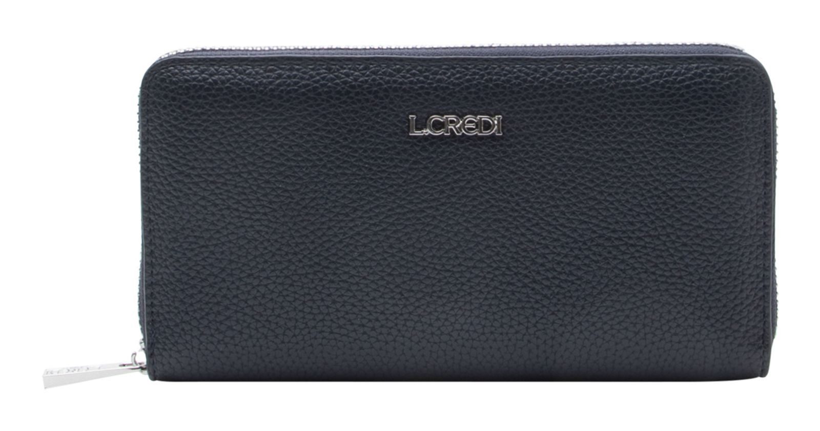 L. CREDI Geldbörse Zip Around Wallet, mit RFID-Blocker Schutz