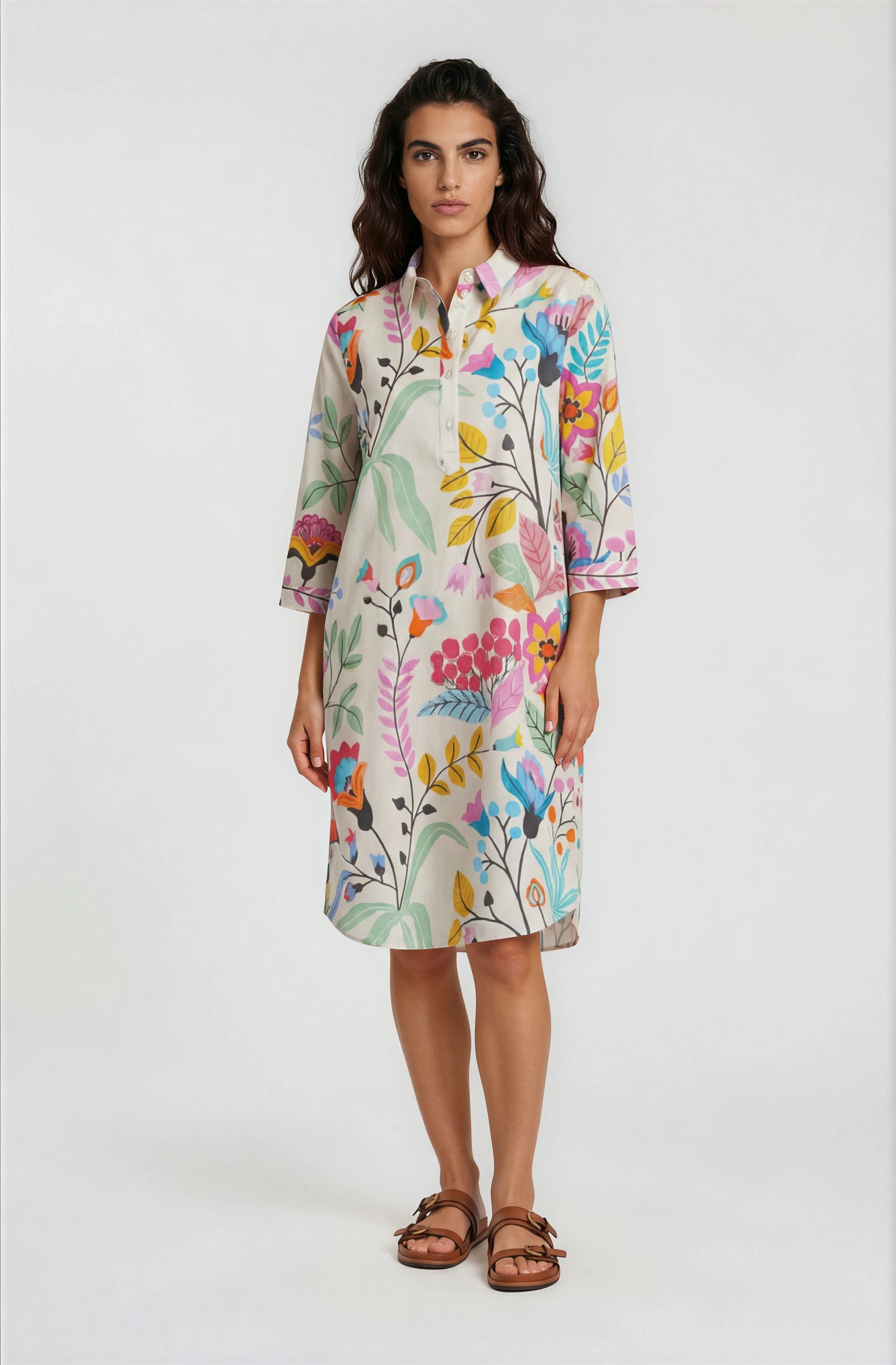 Milano Italy Sommerkleid aus Baumwolle