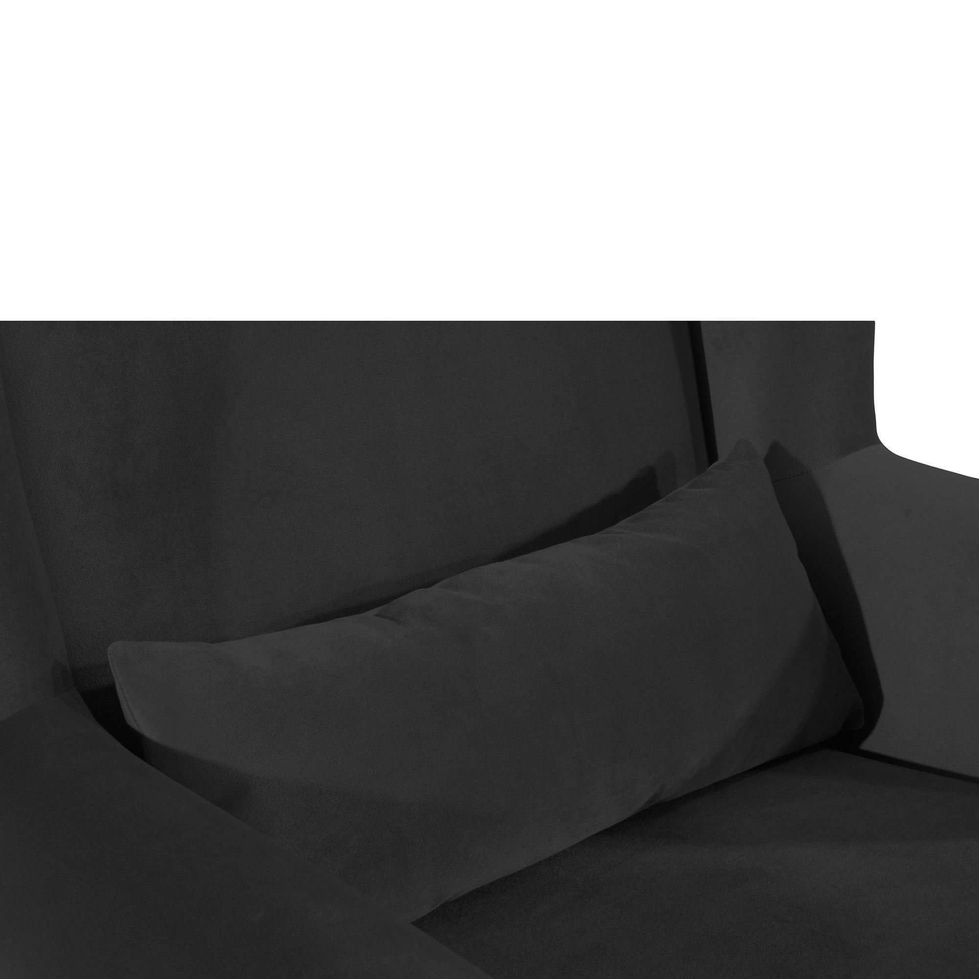 21708 Samtvelours Kessel Bezug (Sparpreis XXL-Sessel Versand, 58 / 1-St), Sitz Kostenlosem schwarz inkl. natur Kantha aufm Big-Sessel Buche verarbeitet,bequemer hochwertig